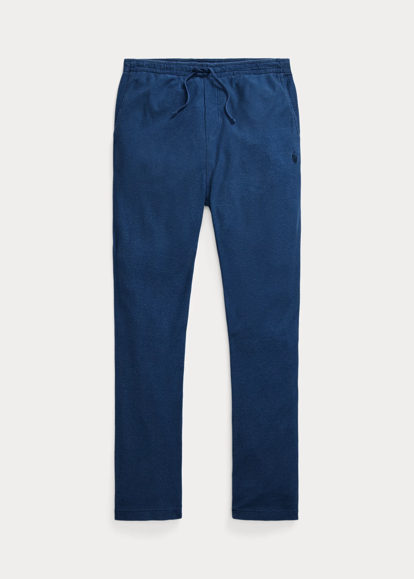 Indigo-Dyed Mesh Drawstring Pant