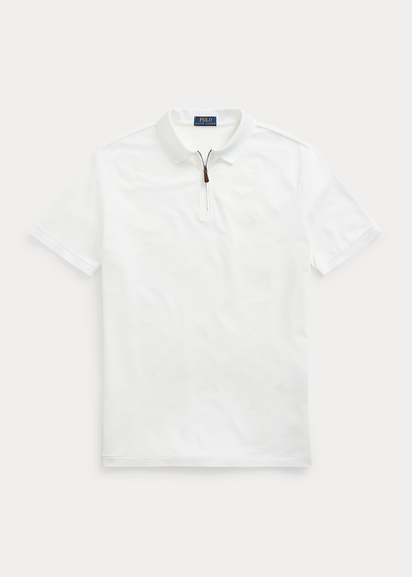 Custom Slim Fit Stretch Mesh Polo Shirt