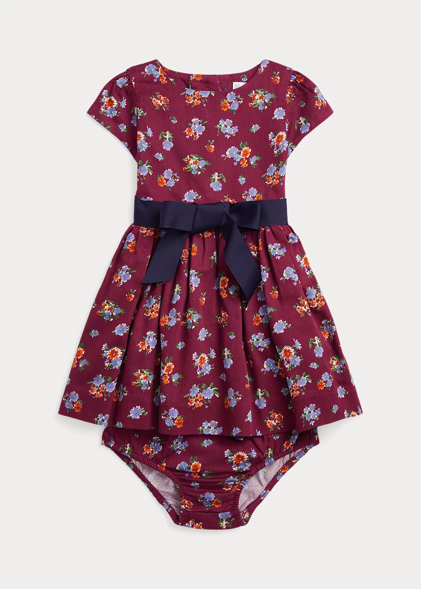 Floral Cotton Sateen Dress & Bloomer