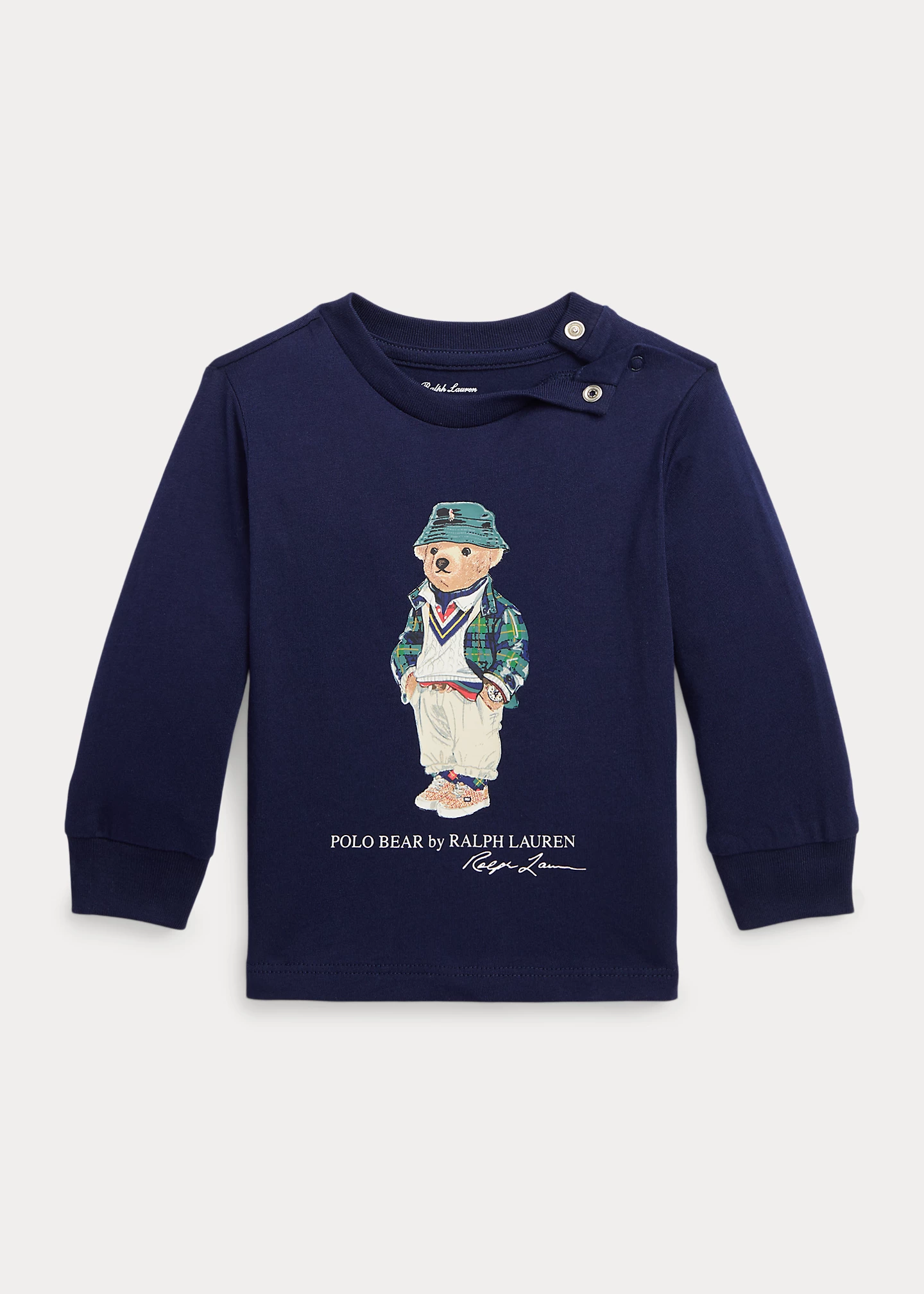 Polo Bear Cotton Long-Sleeve Tee