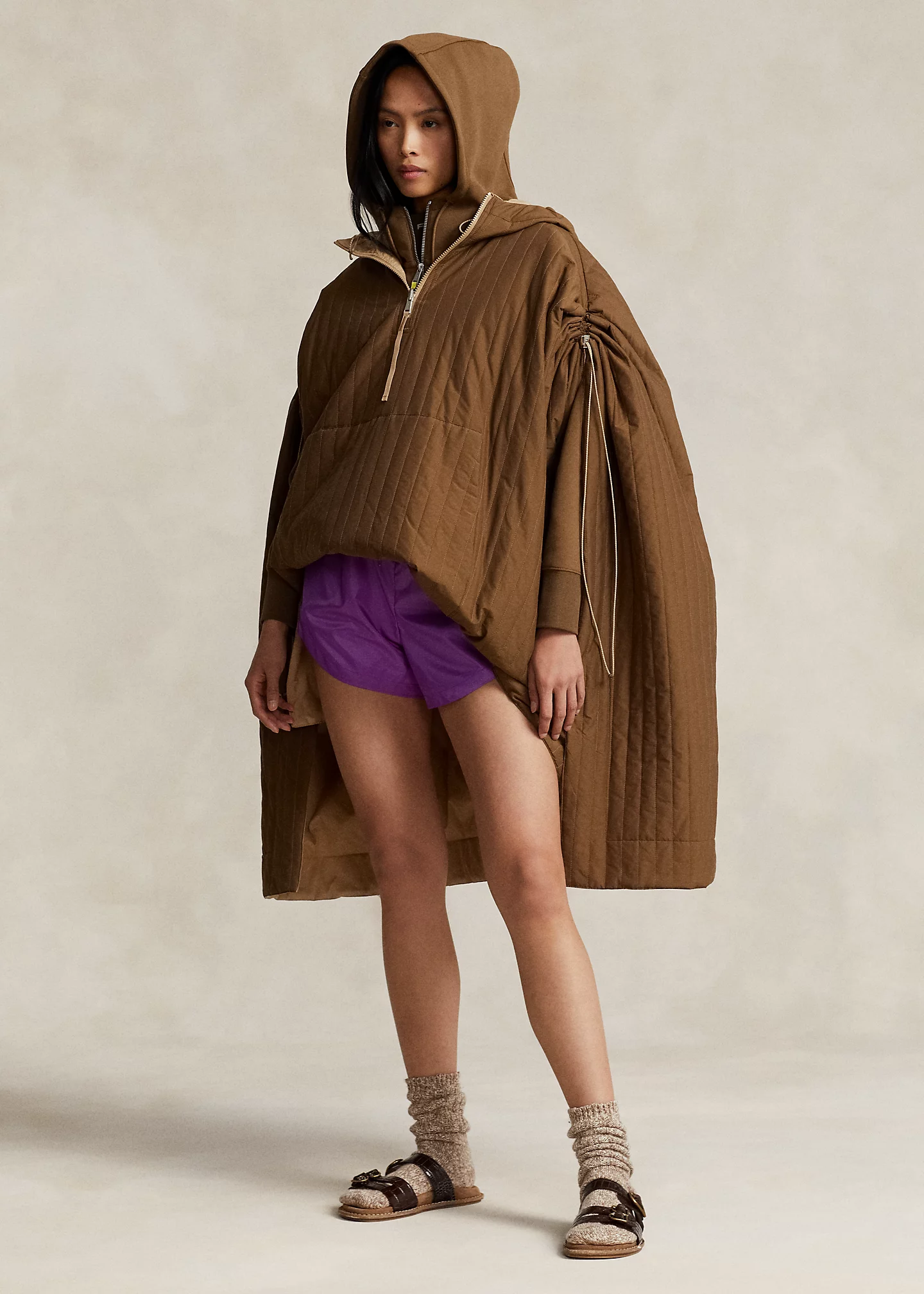 Oversize Water-Resistant Two-Side Poncho