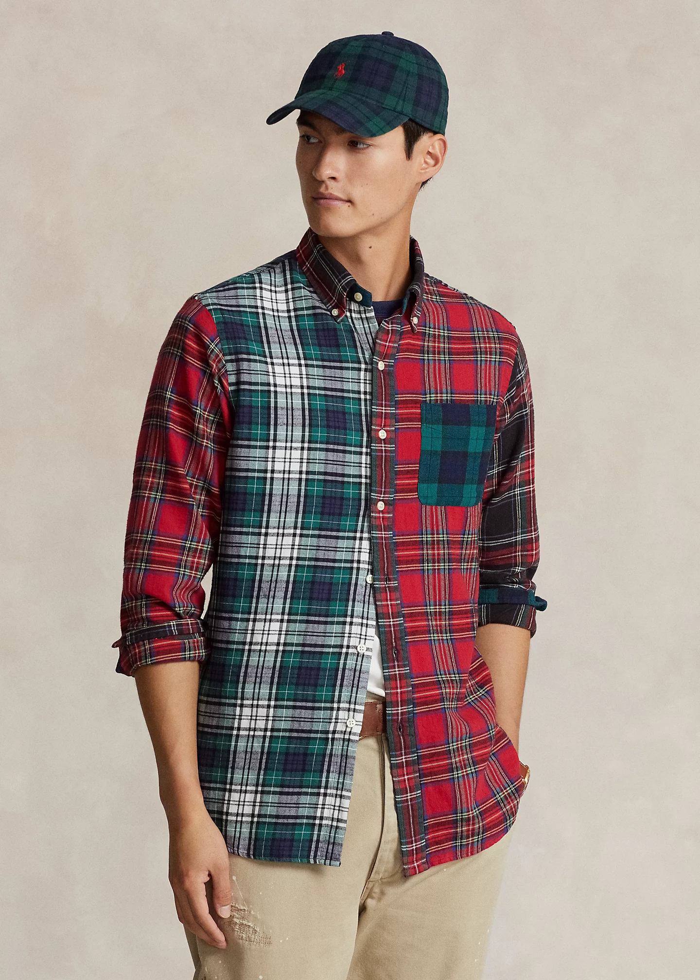 Classic Fit Plaid Twill Fun Shirt