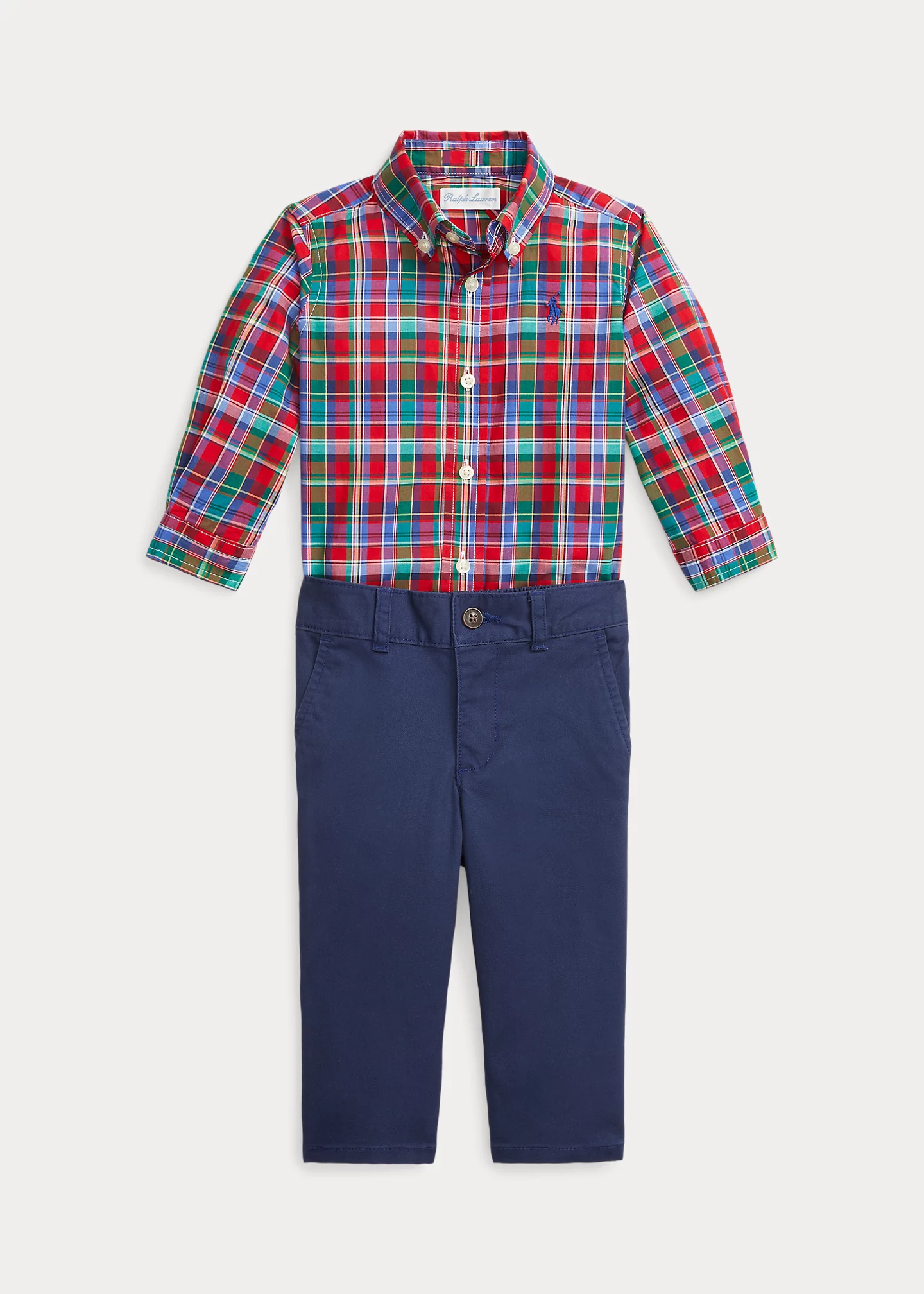 Plaid Cotton Shirt & Flex Abrasion Pant