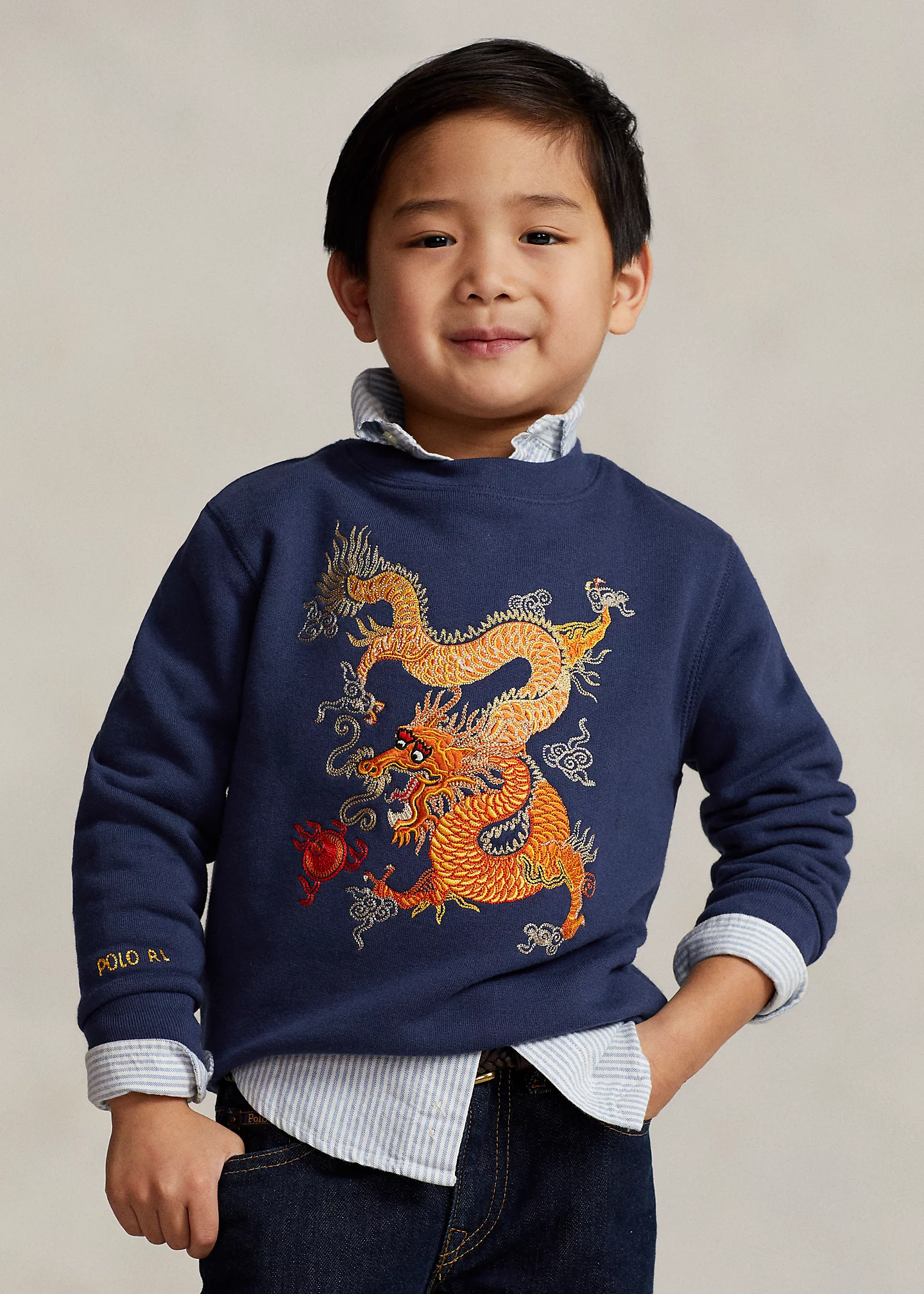 Lunar New Year Dragon Fleece Sweatshirt