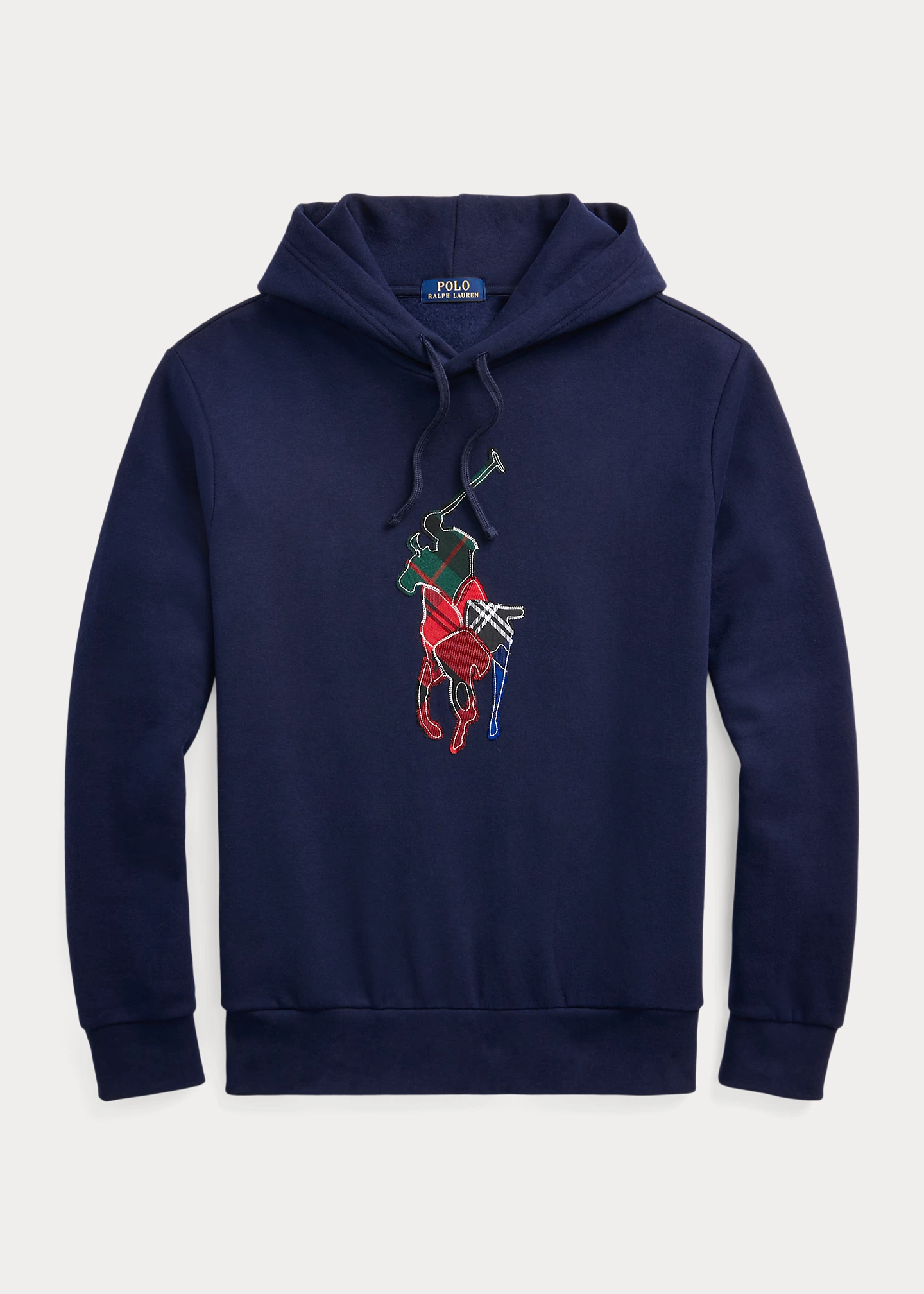 The RL Fleece Plaid-Pony Hoodie