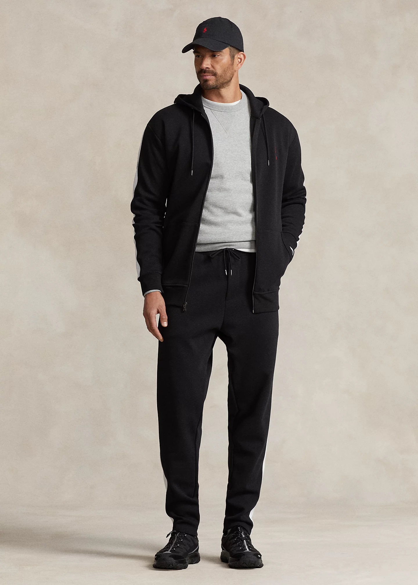 Double-Knit Mesh Track Pant