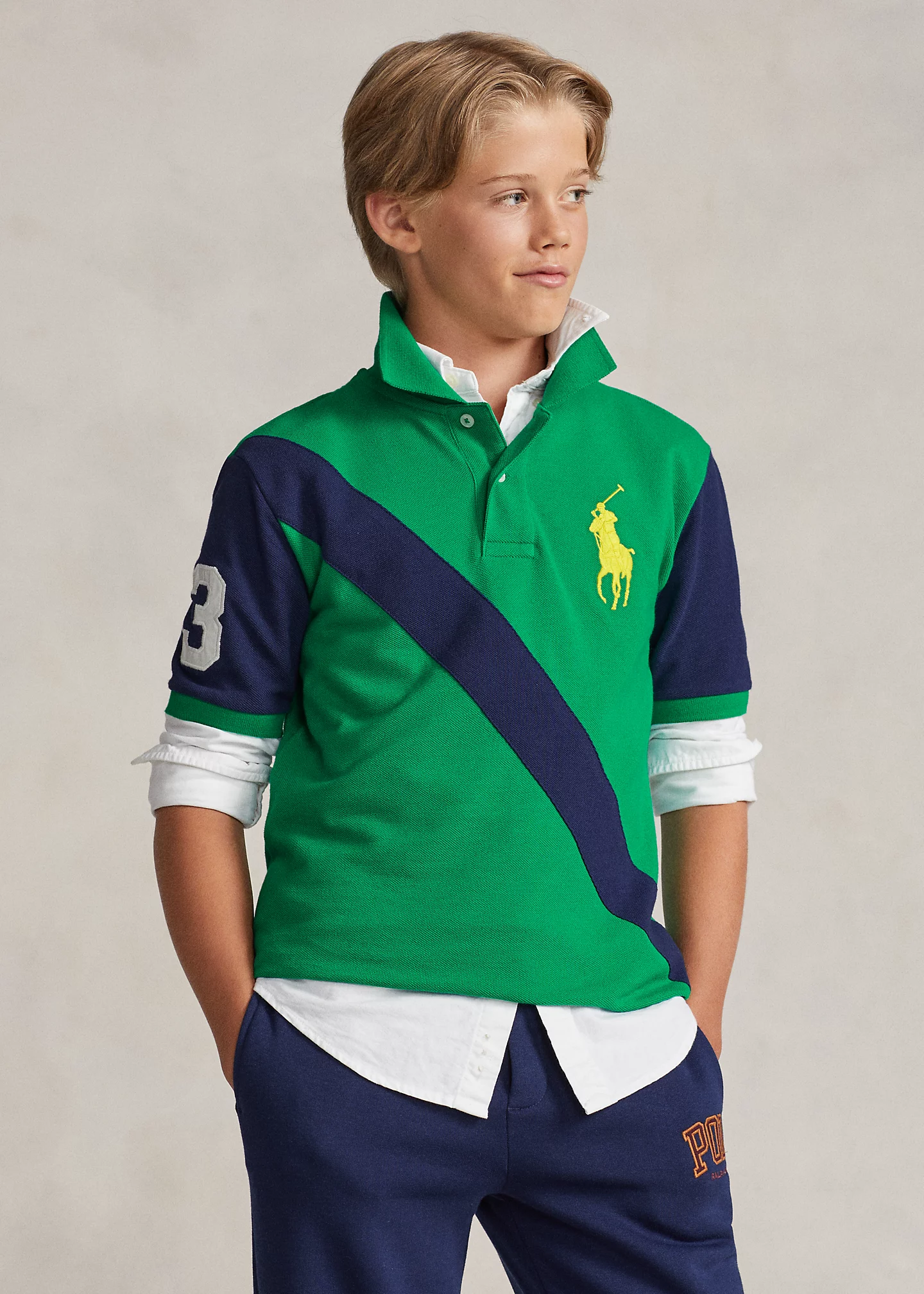 Big Pony Cotton Mesh Polo Shirt