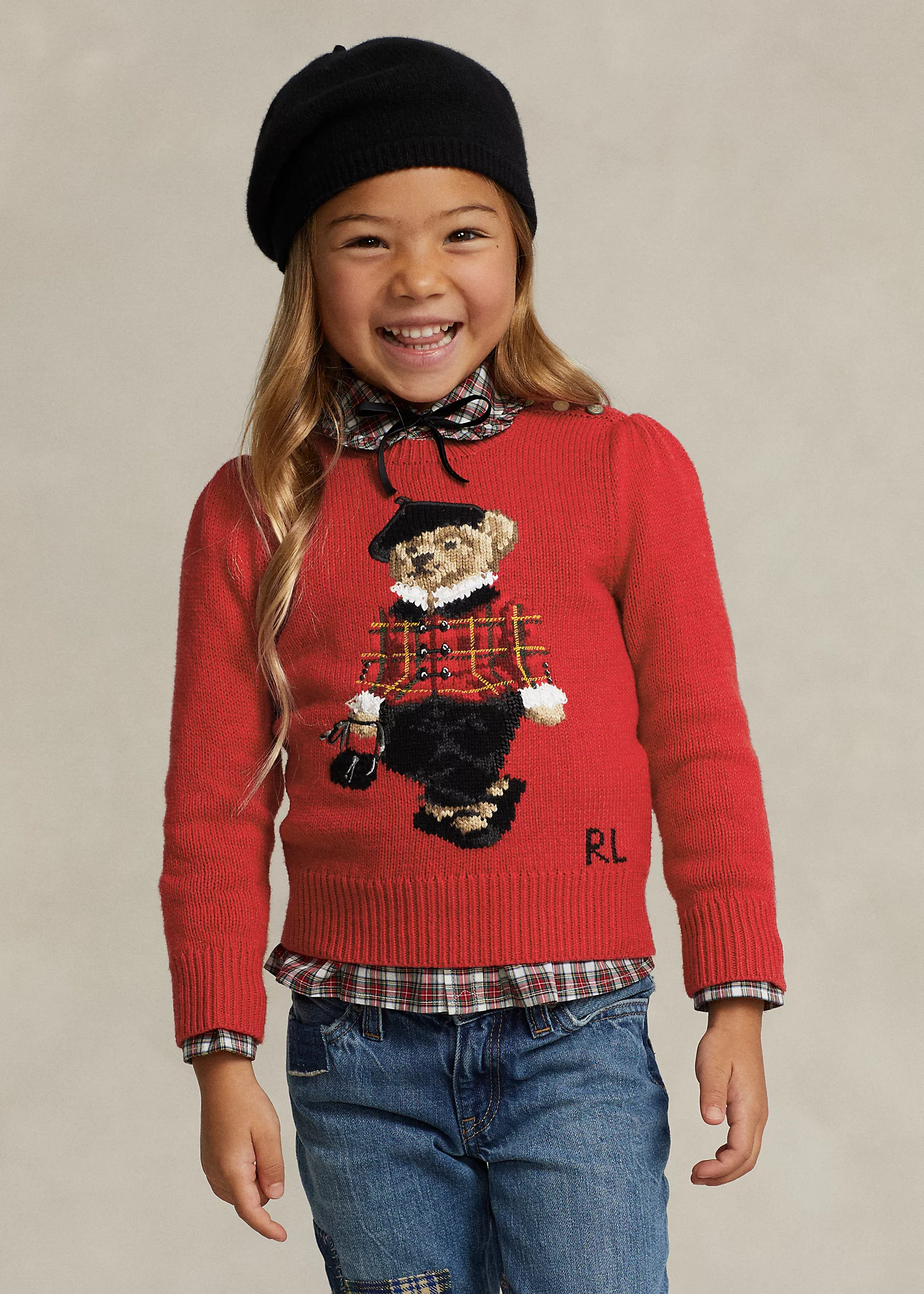 Polo Bear Cotton-Blend Sweater