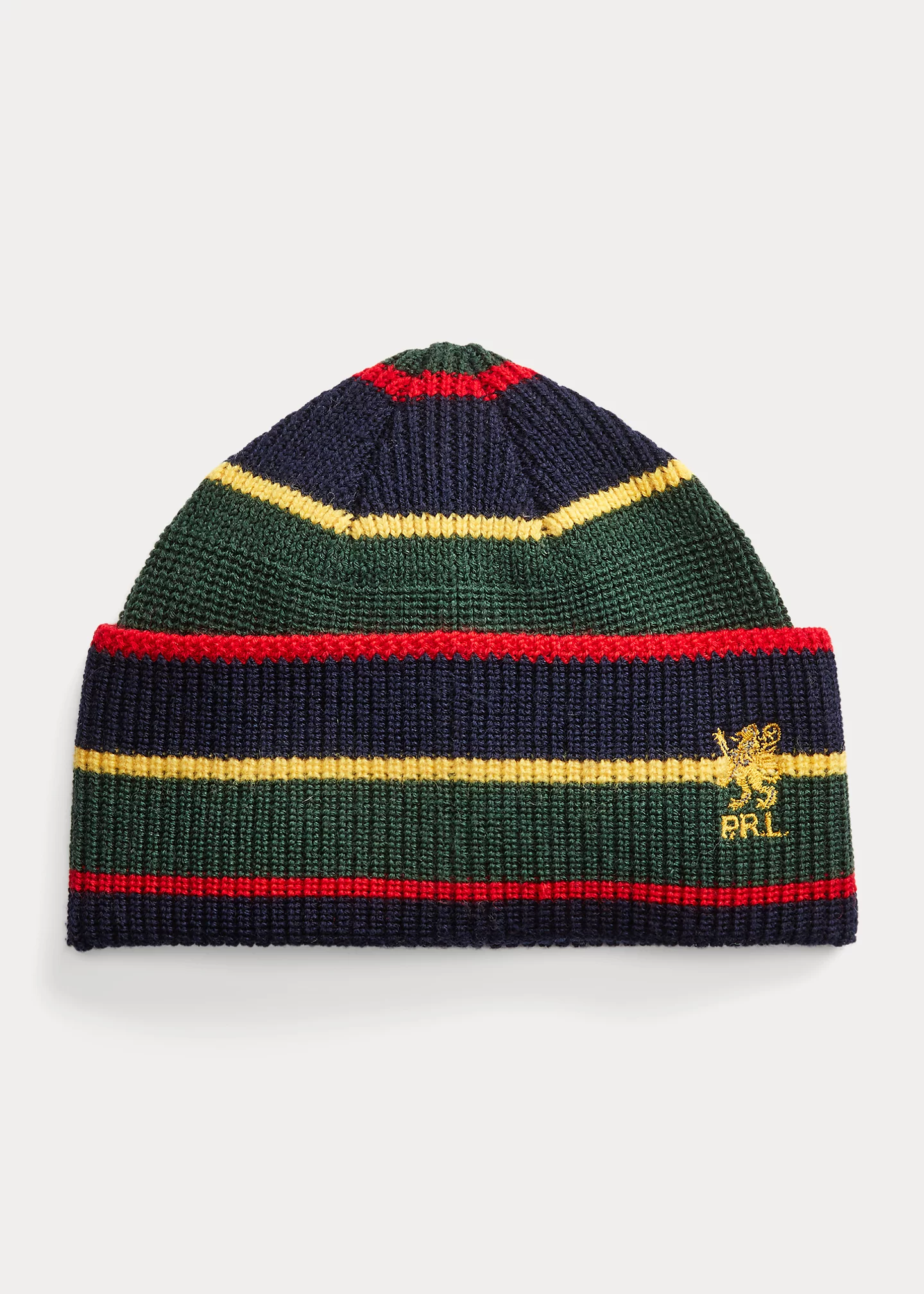 Striped Merino Wool Beanie