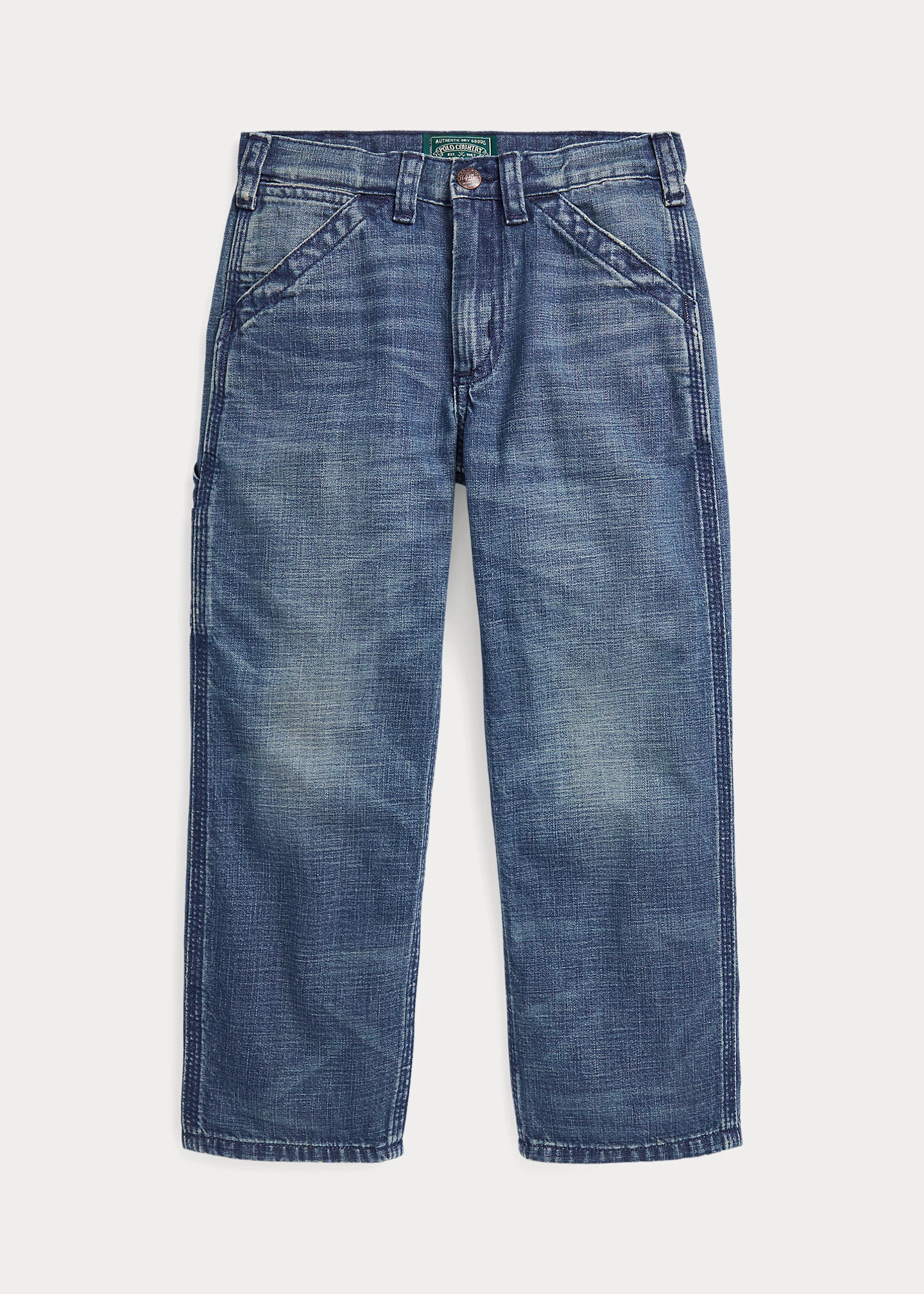 Faded Denim Carpenter Pant