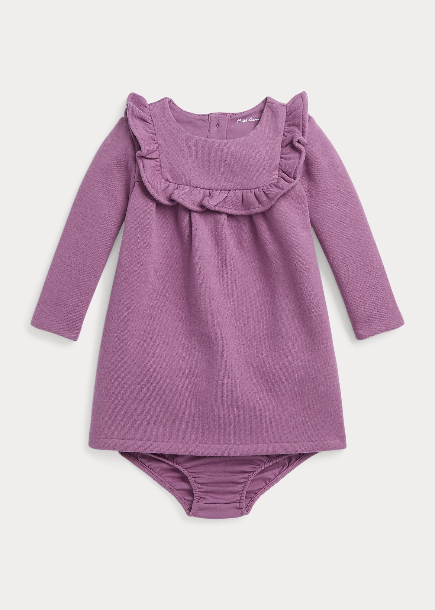 Ruffled Fleece Dress & Bloomer