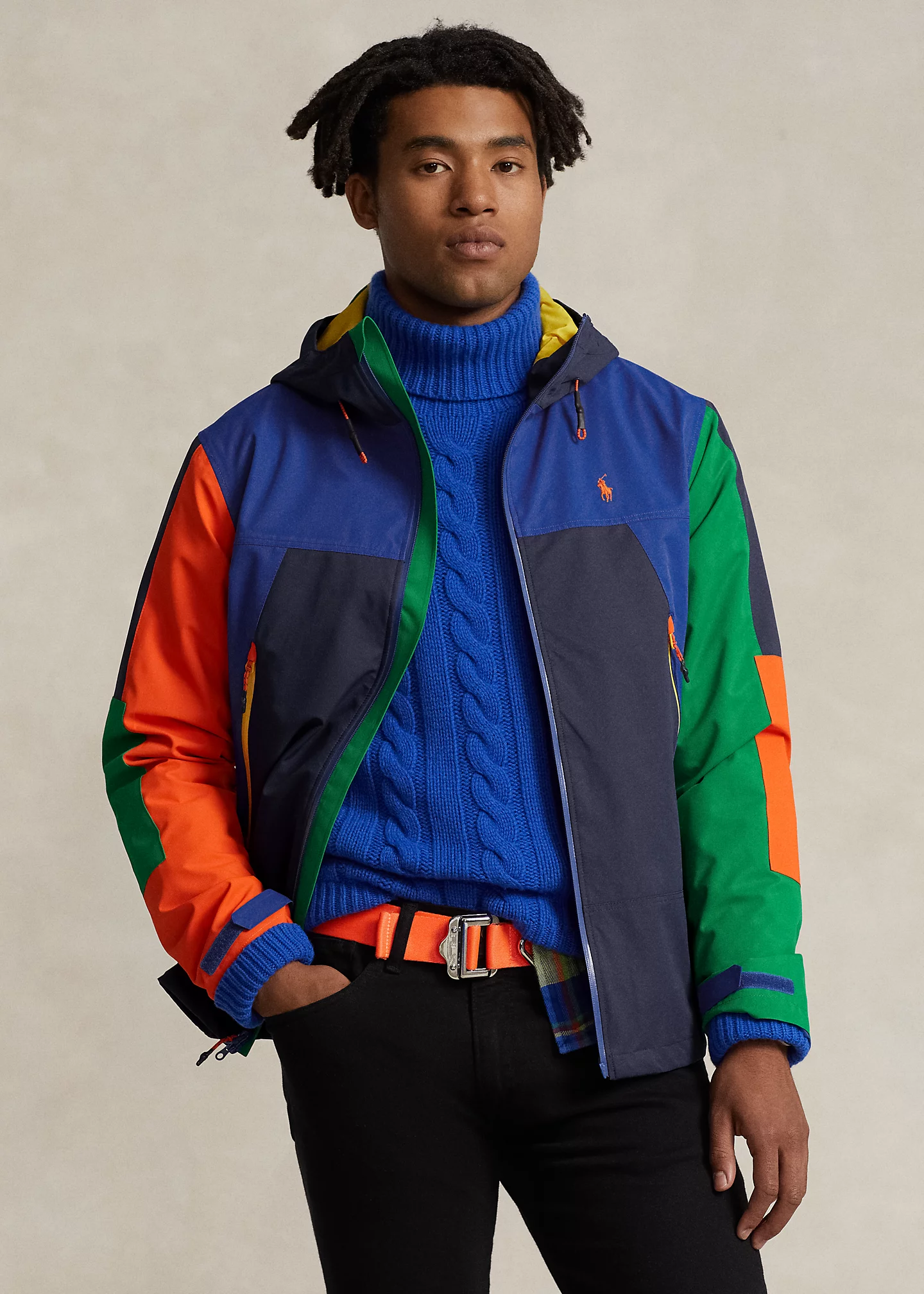 Water-Resistant Hooded Jacket