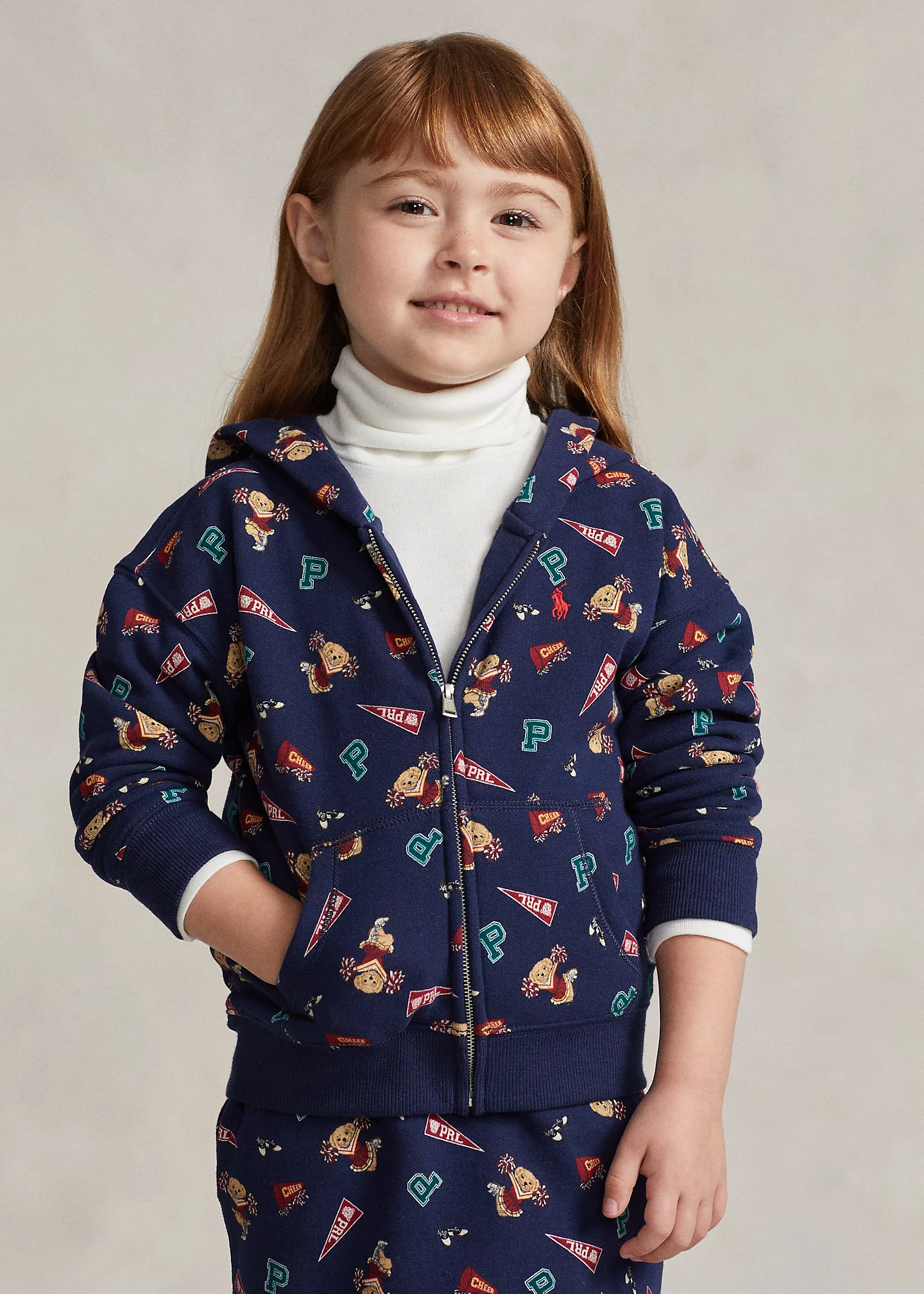 Polo Bear Fleece Full-Zip Hoodie