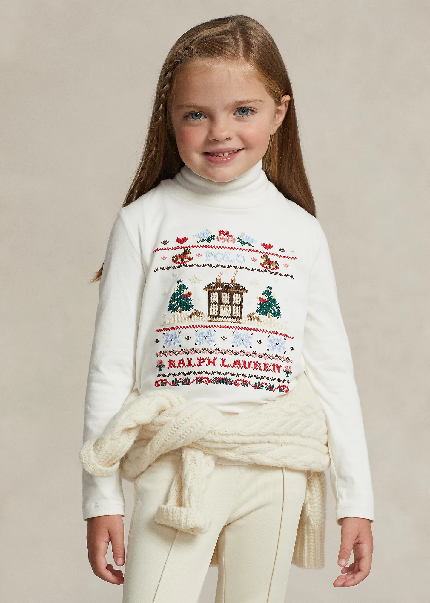 Embroidered Jersey Long-Sleeve Tee