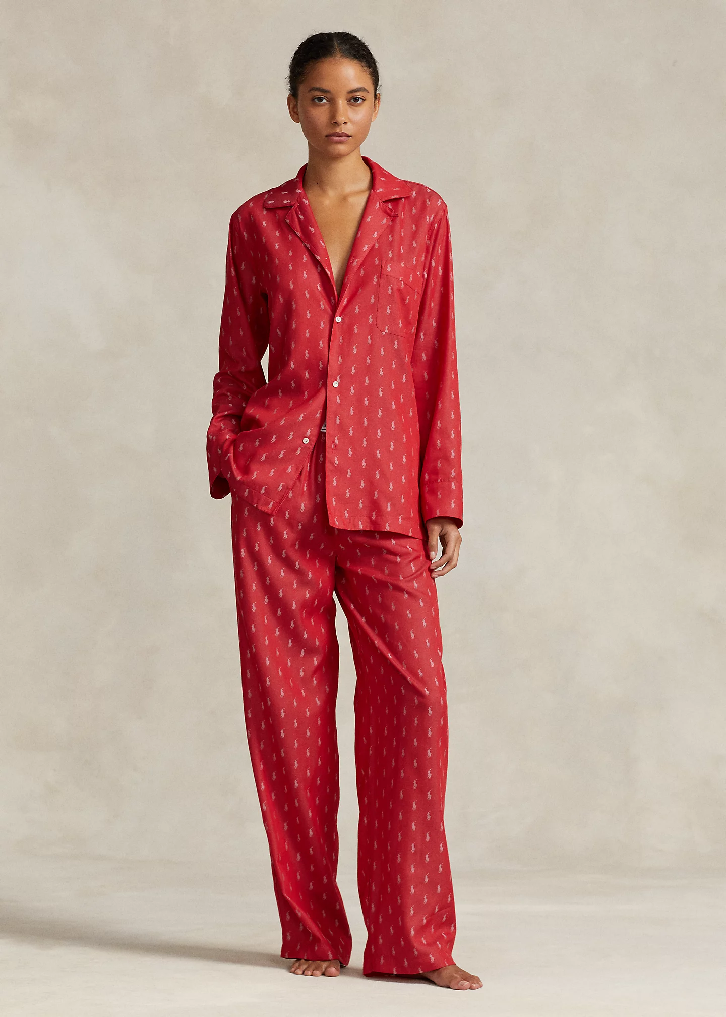 Allover Pony Pajama Set