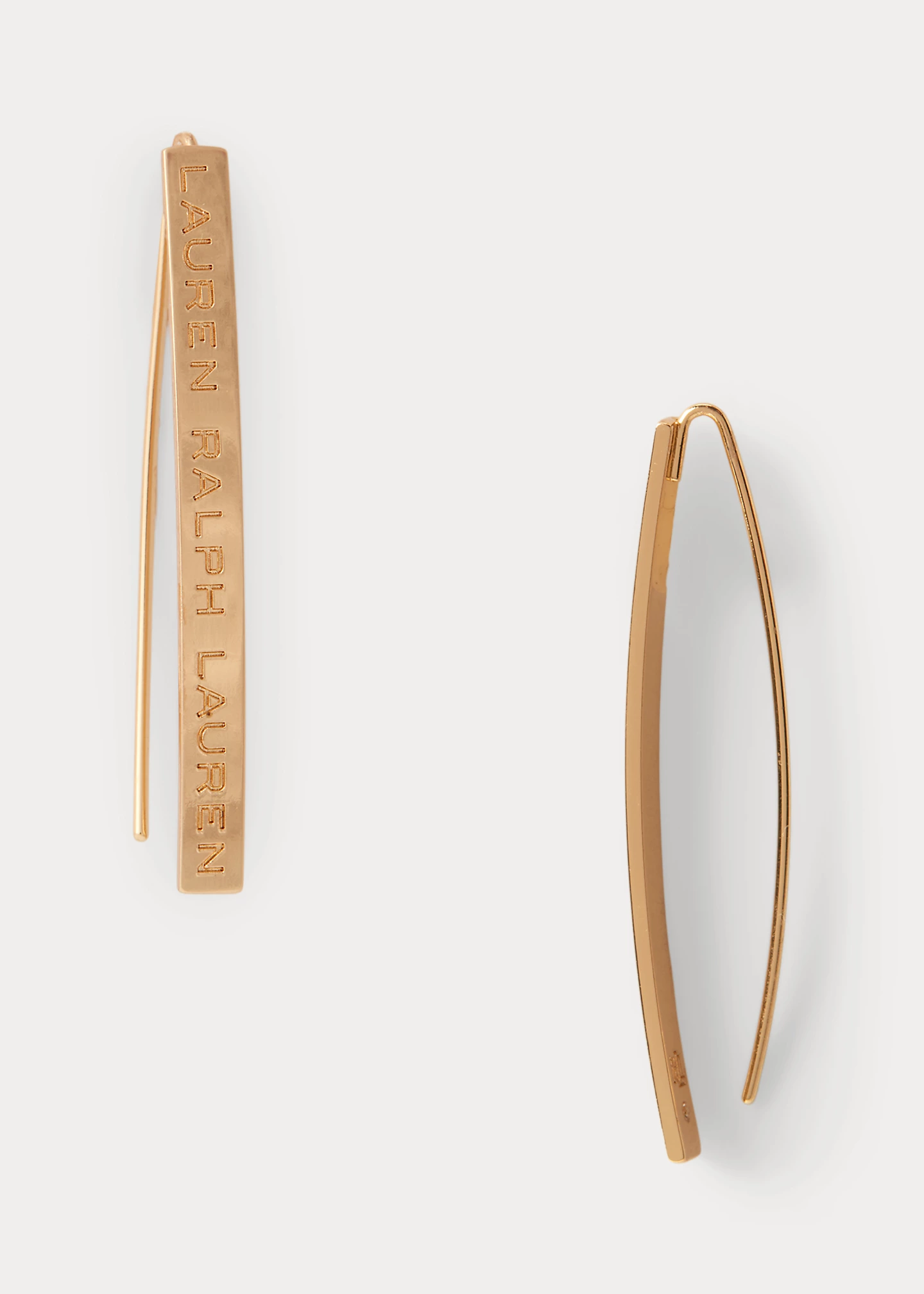 Gold-Tone Logo Threader Earrings