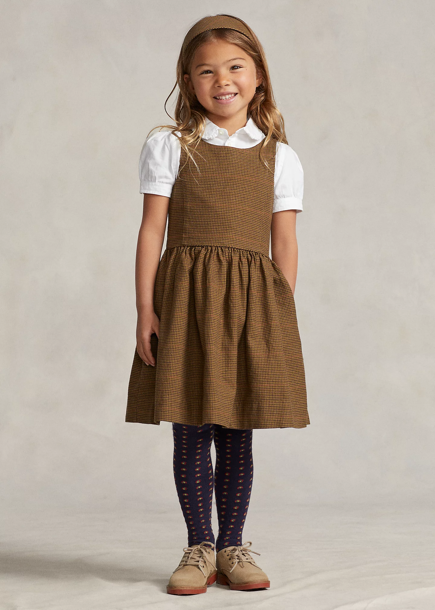 Plaid Cotton Twill Dress