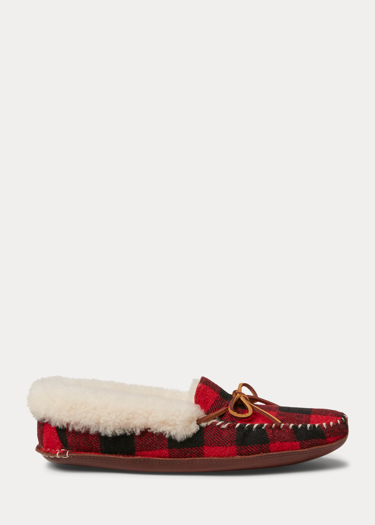 Yarmond Shearling-Lined Plaid Slipper
