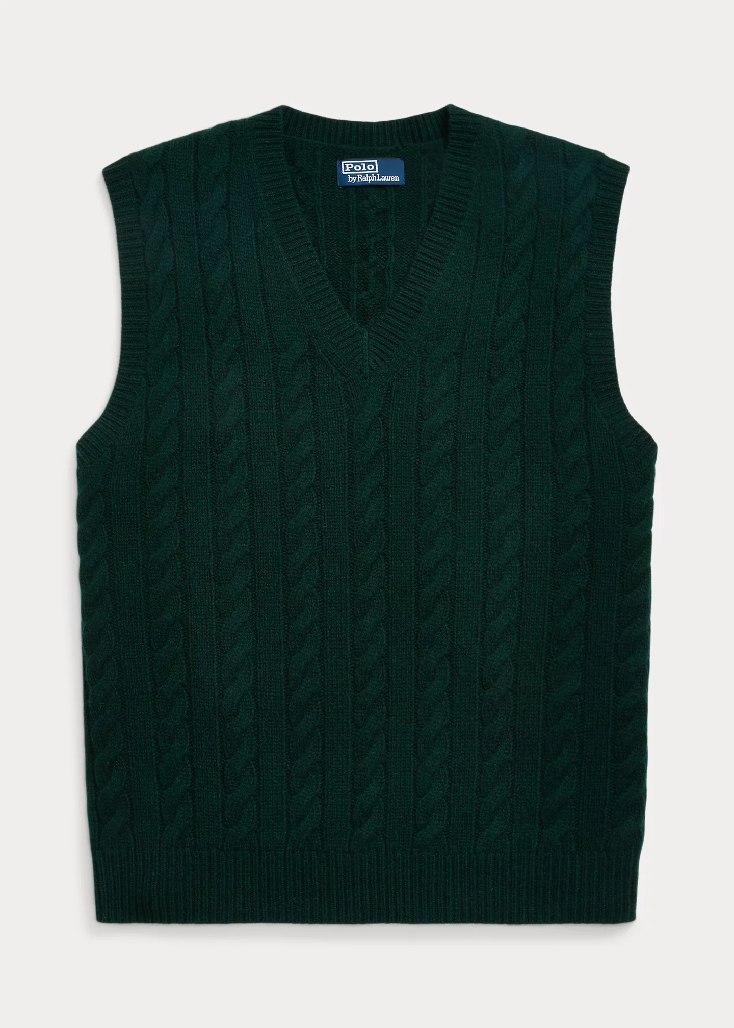 Cable-Knit Wool-Cashmere Sweater Vest