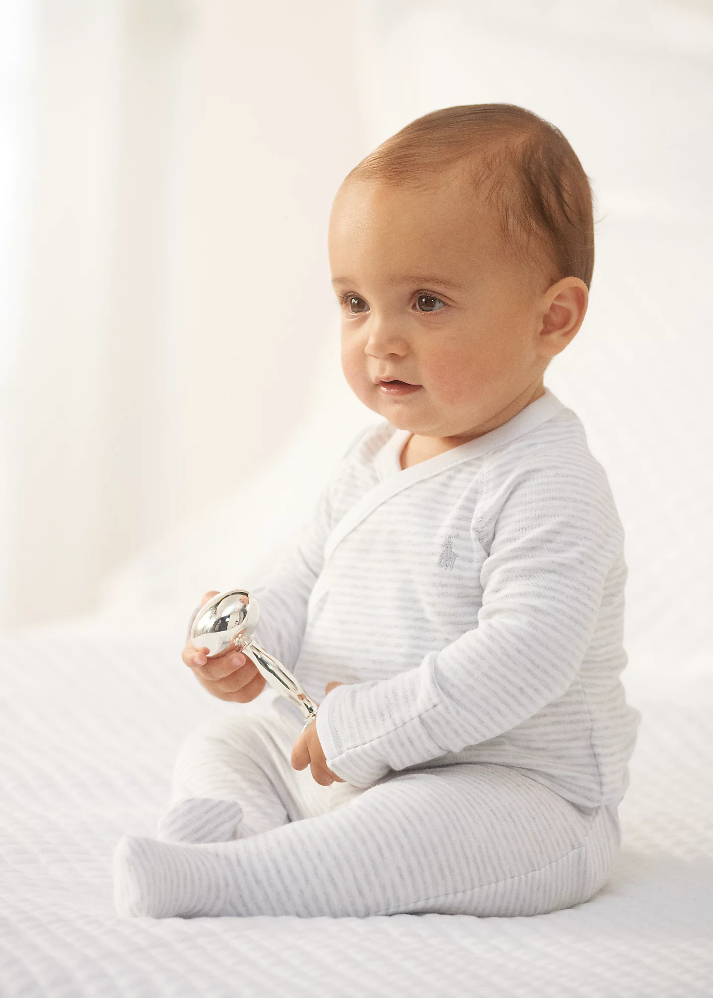 Striped Cotton Top & Pant Set