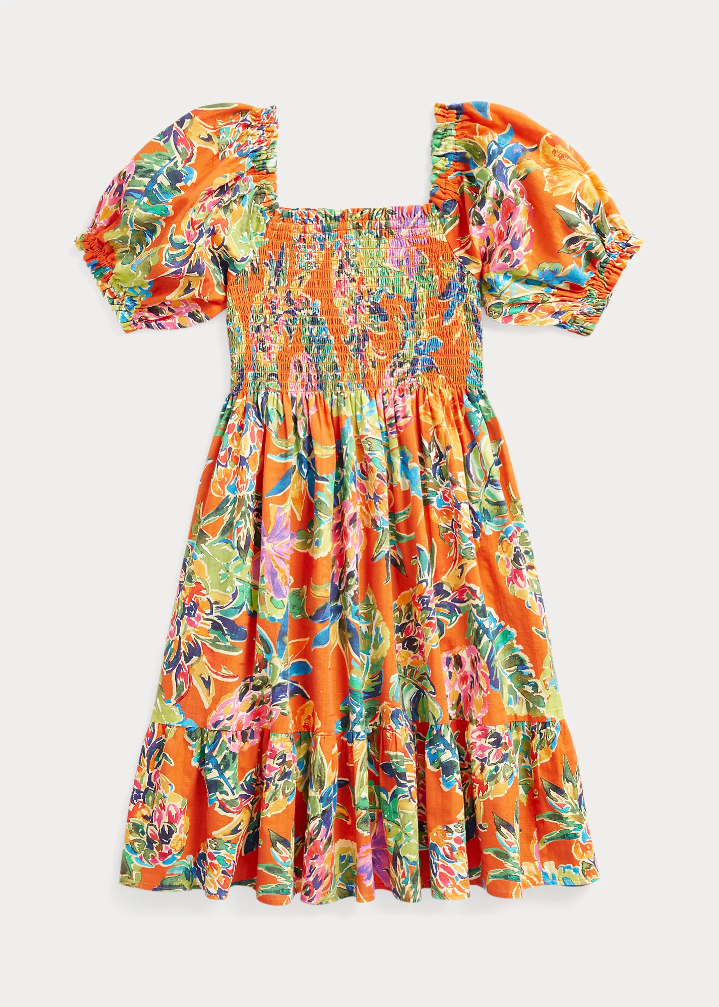 Floral Cotton Dobby Dress