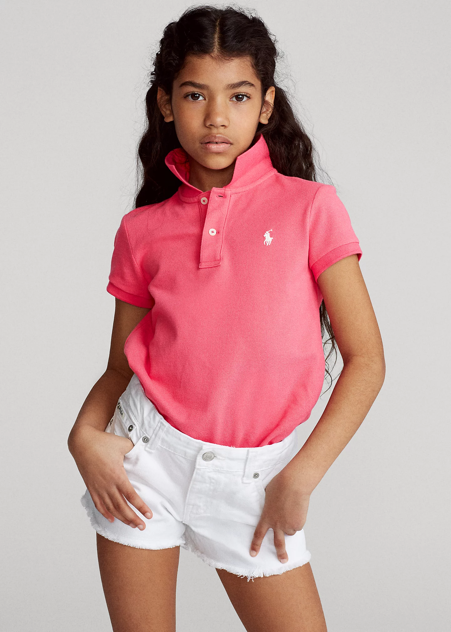 Cotton Mesh Polo Shirt