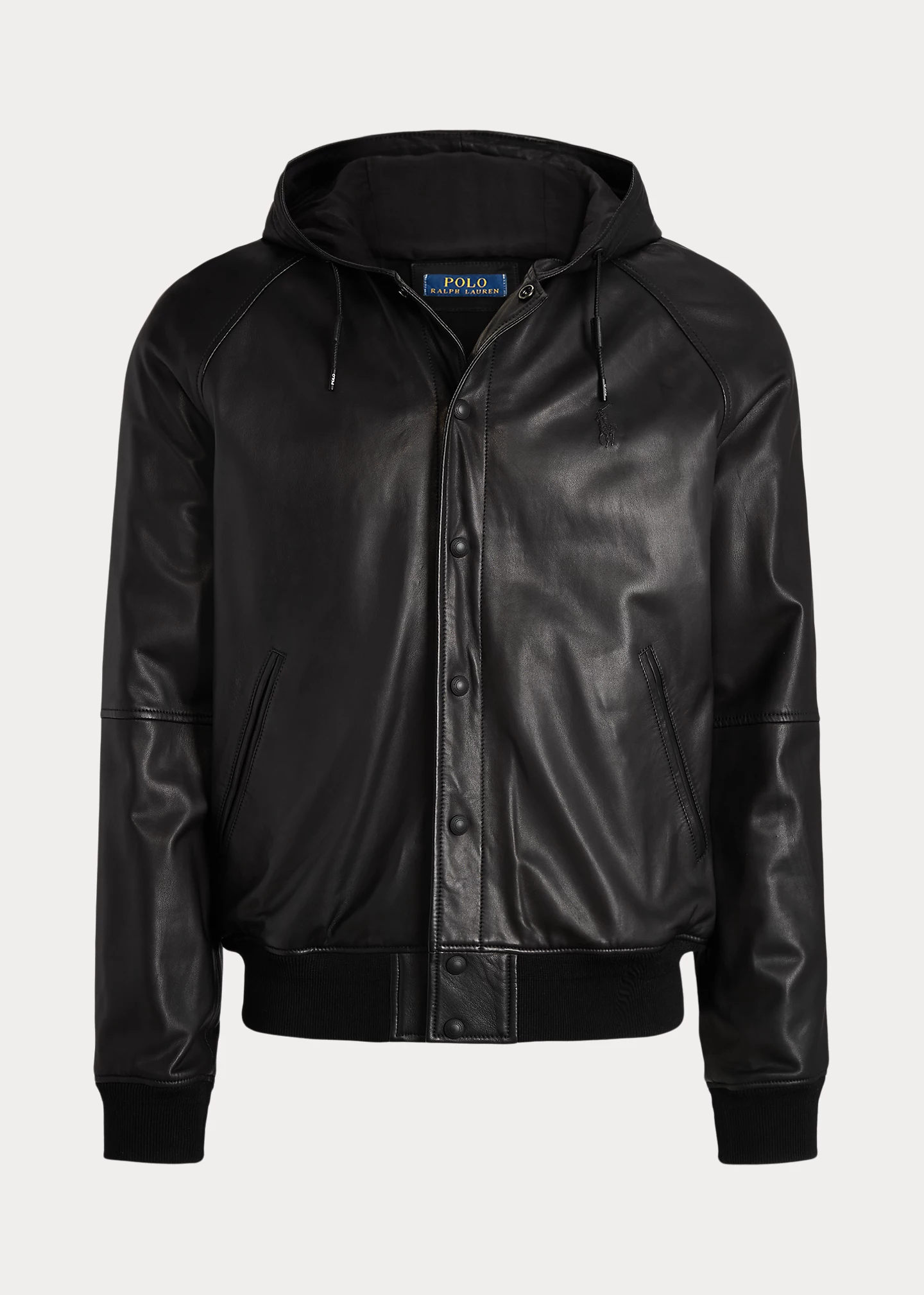 Leather Hooded Jacket