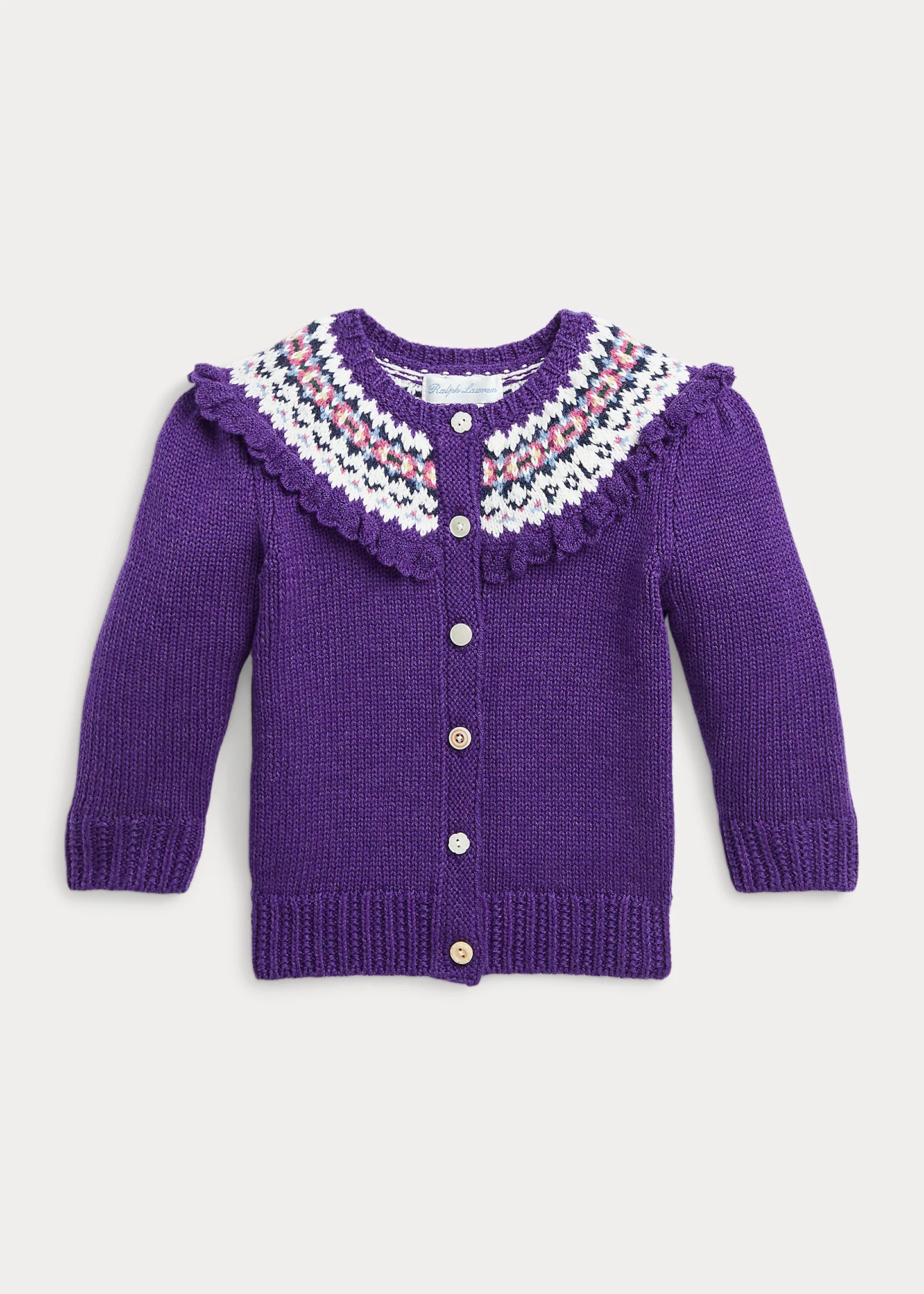 Fair Isle Cotton-Blend Cardigan