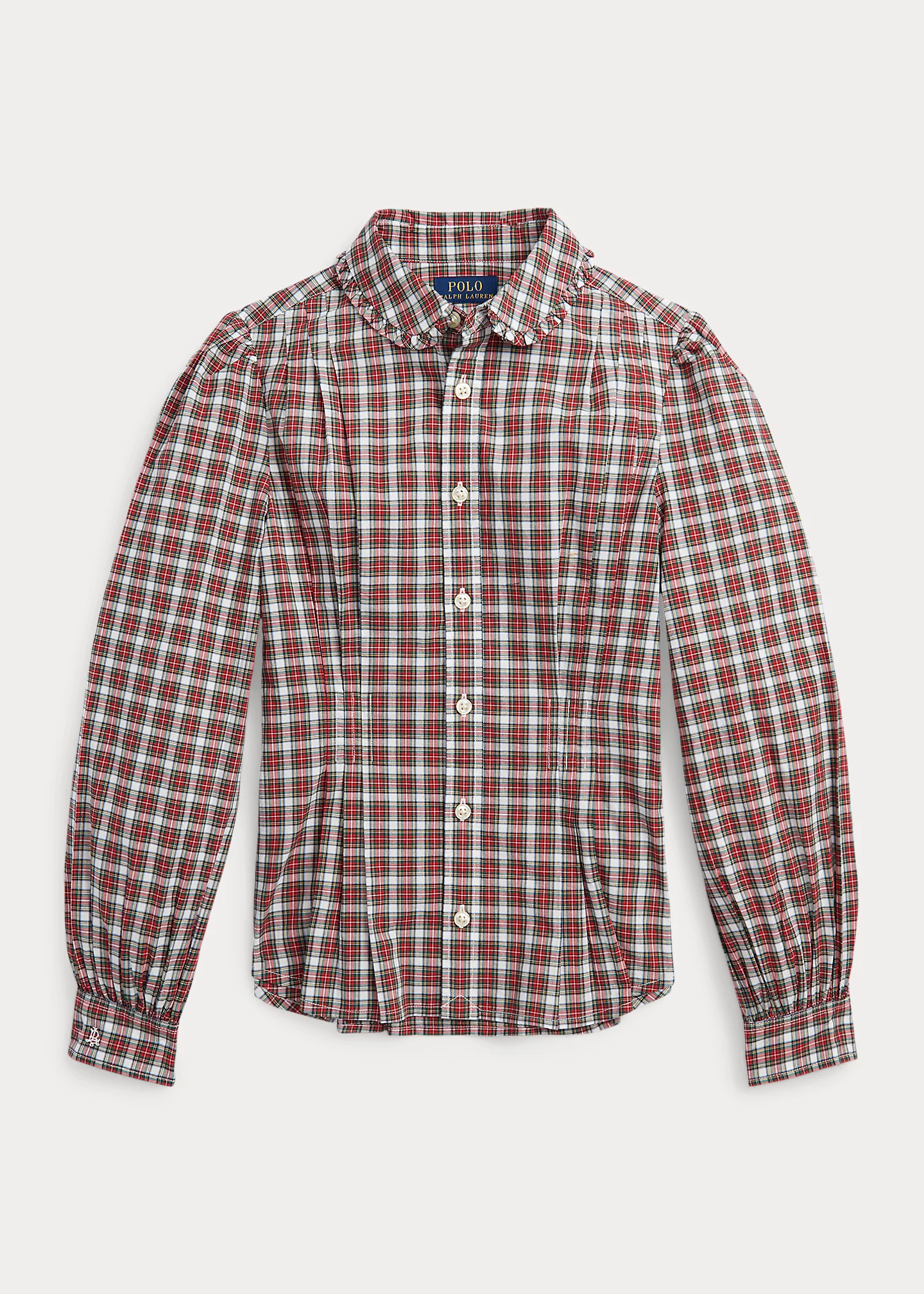 Plaid Cotton Poplin Shirt