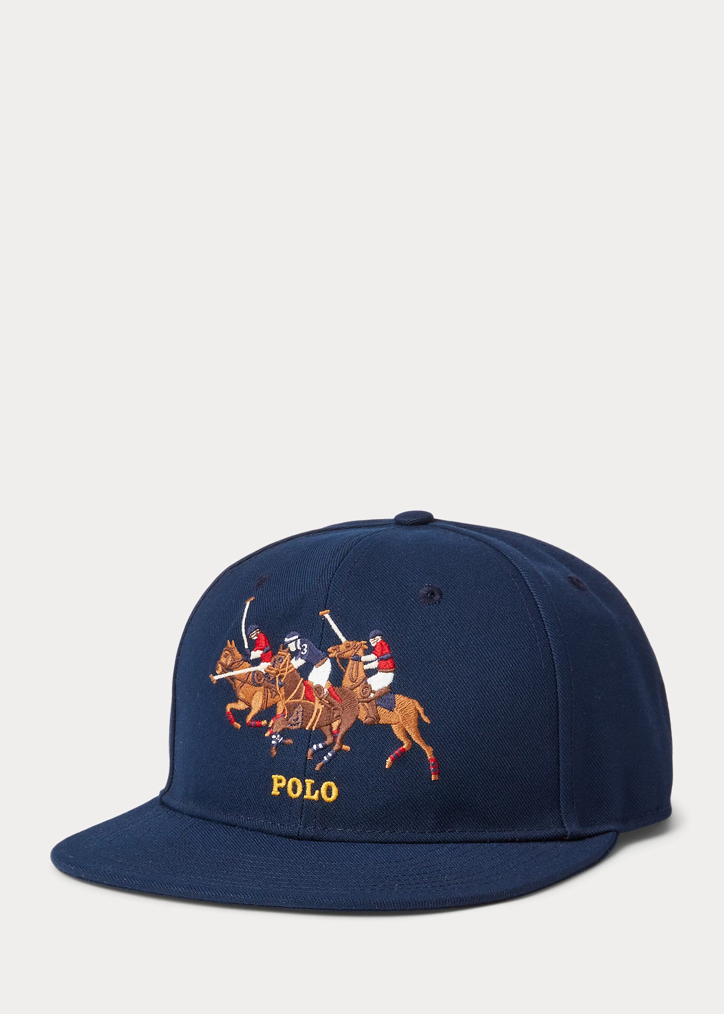 Triple-Pony Twill Ball Cap