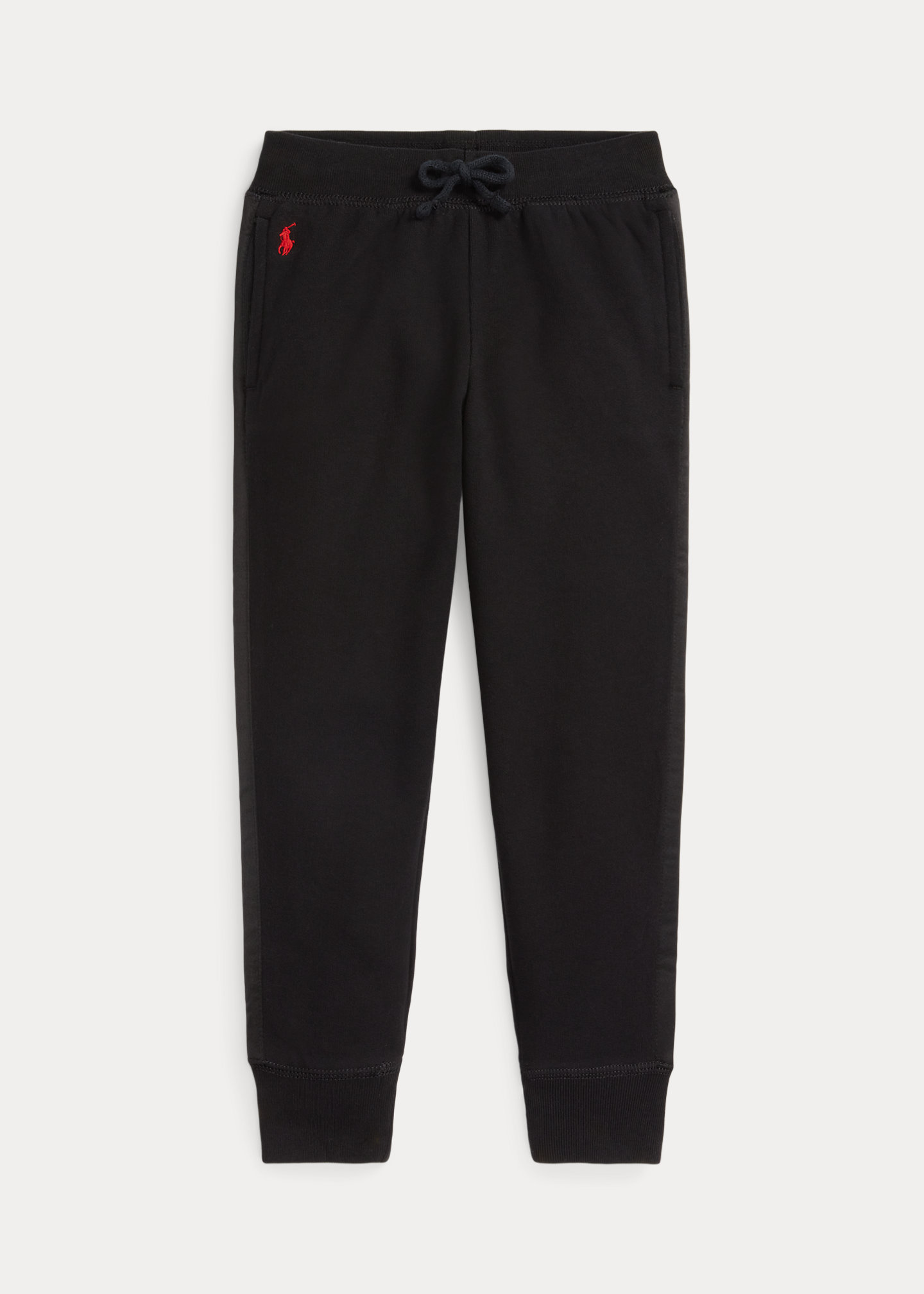 Satin-Striped Fleece Jogger Pant