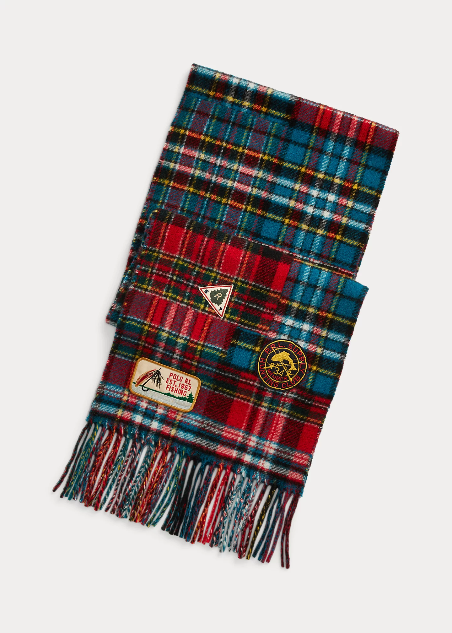 Plaid Wool-Blend Scarf