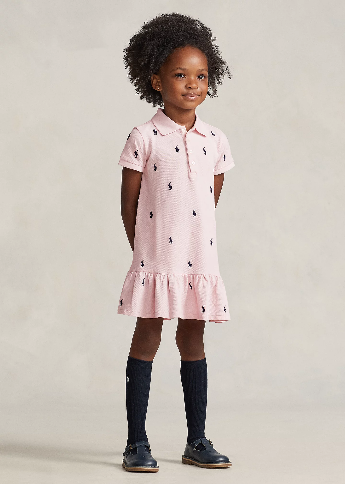 Polo Pony Mesh Polo Dress