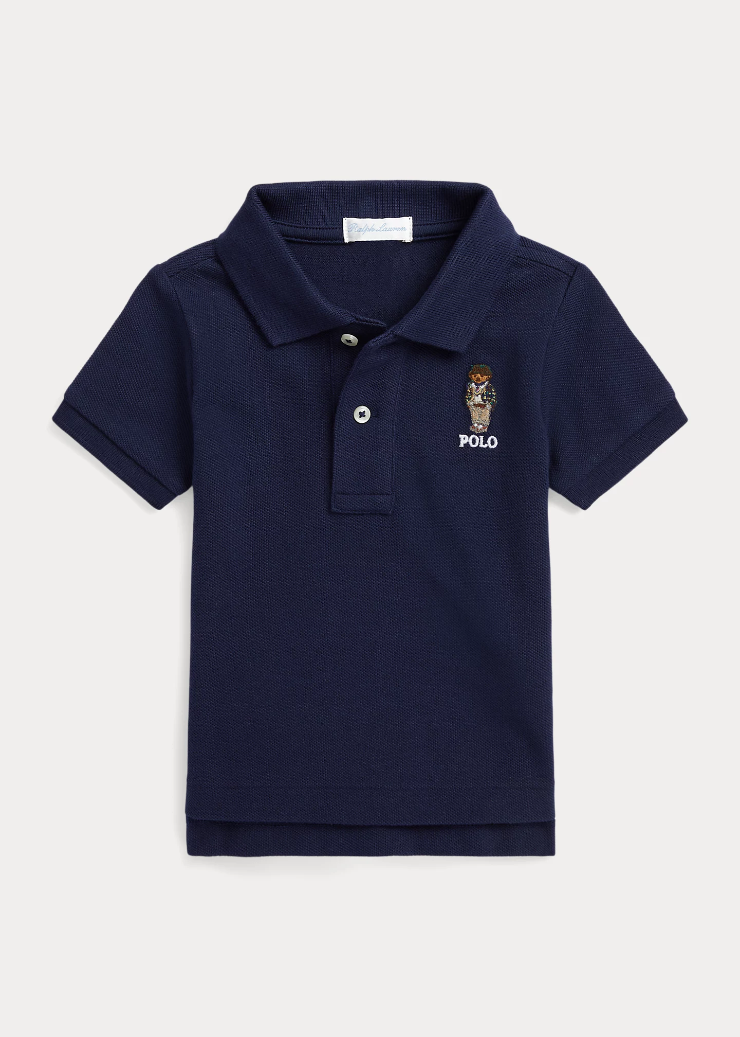 Polo Bear Cotton Mesh Polo Shirt