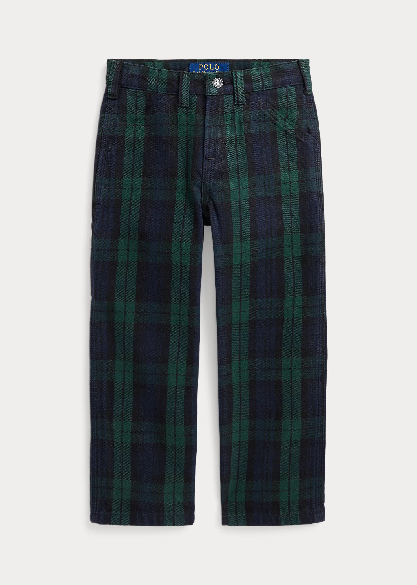 Plaid Denim Carpenter Pant