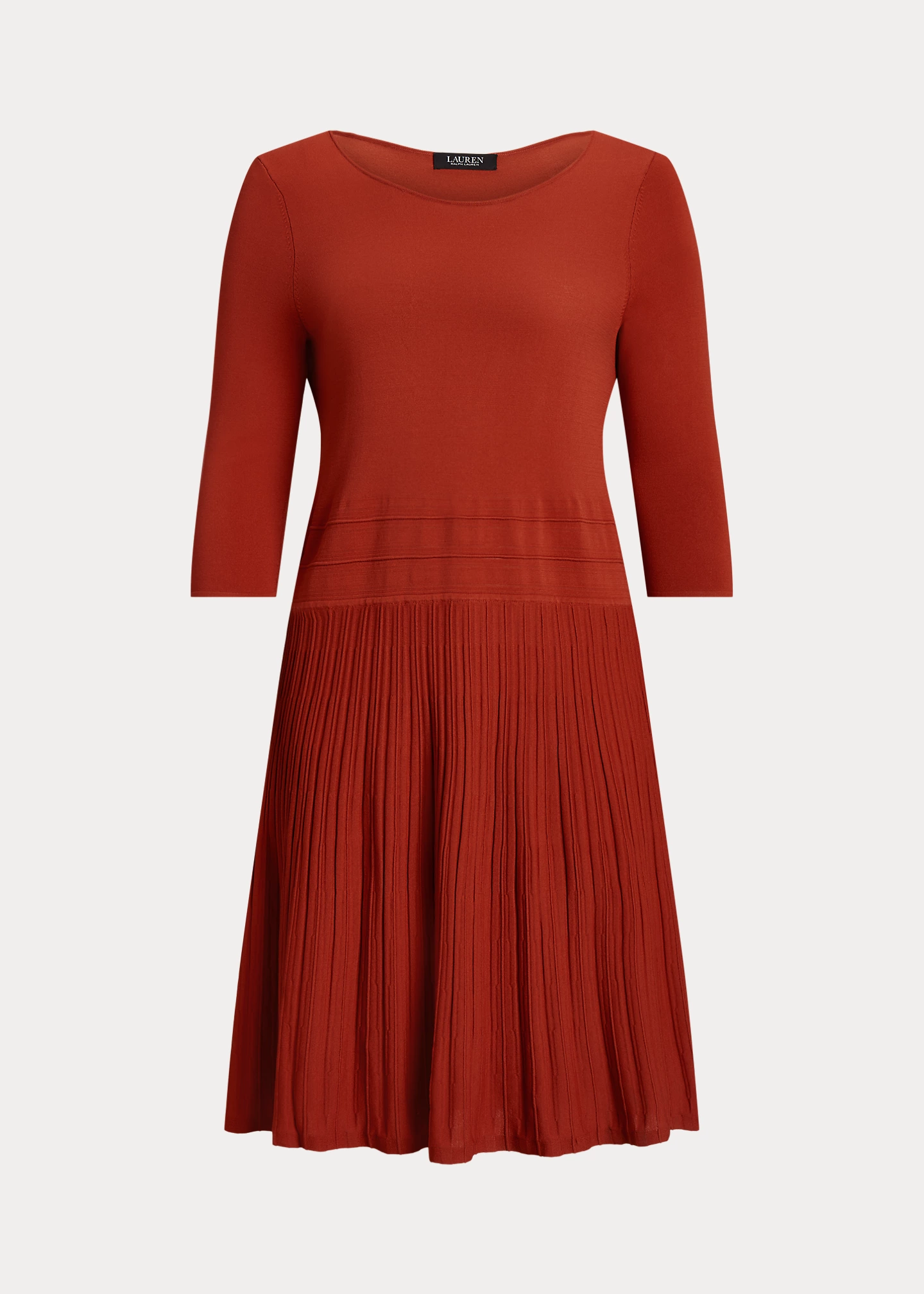 Jersey Three-Quarter-Sleeve Dress