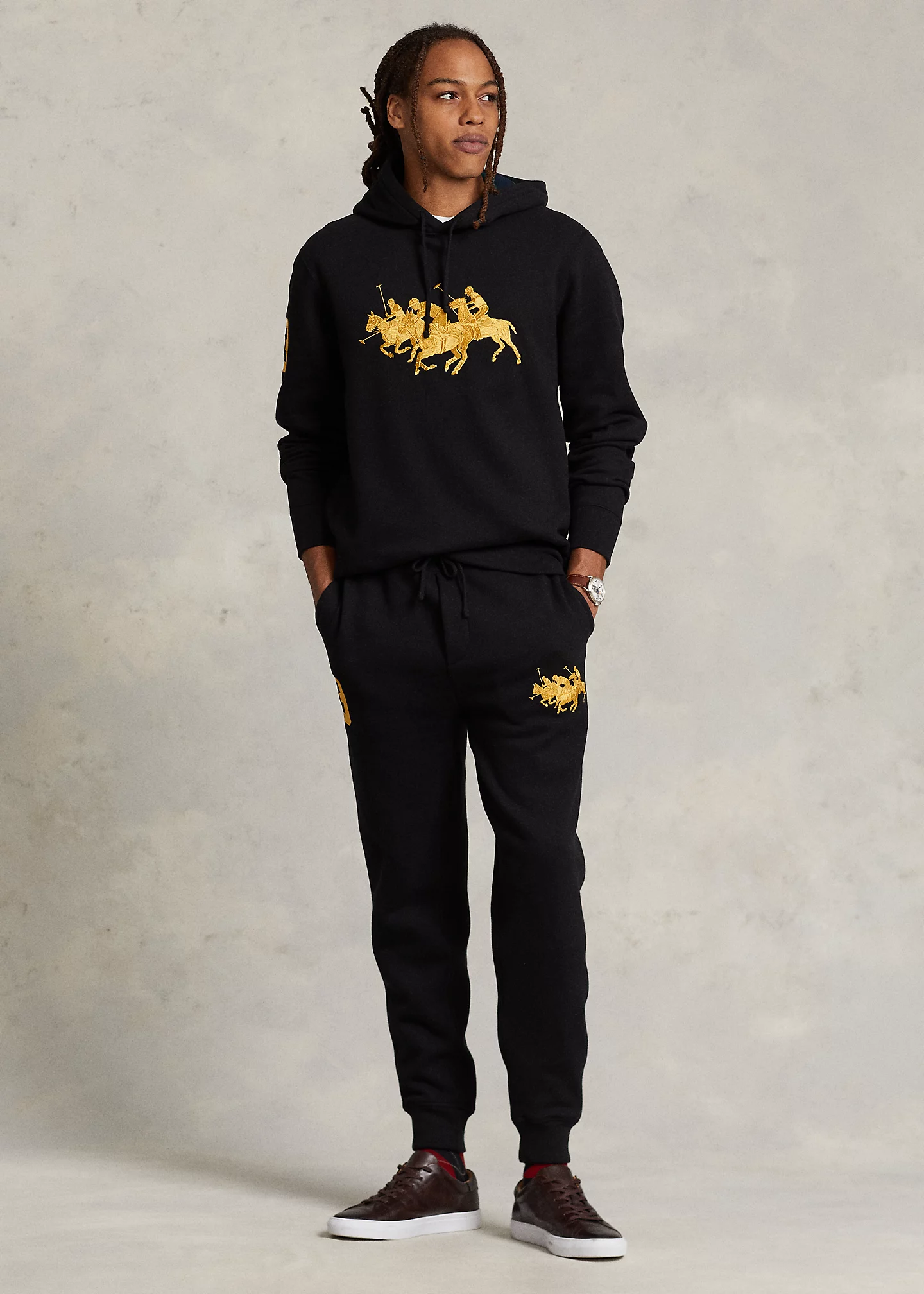 Triple-Pony Fleece Jogger Pant