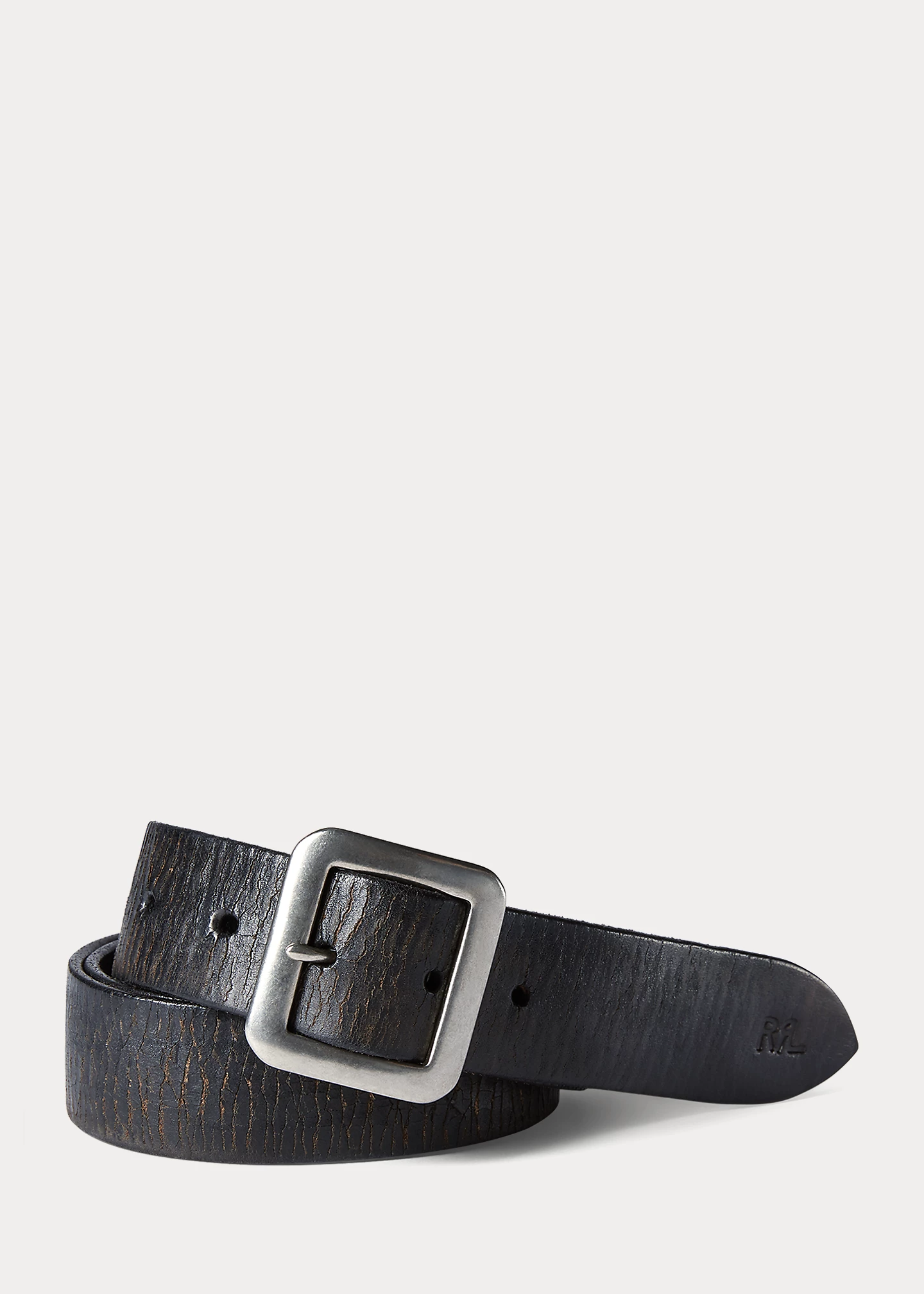 Hand-Burnished Leather Belt