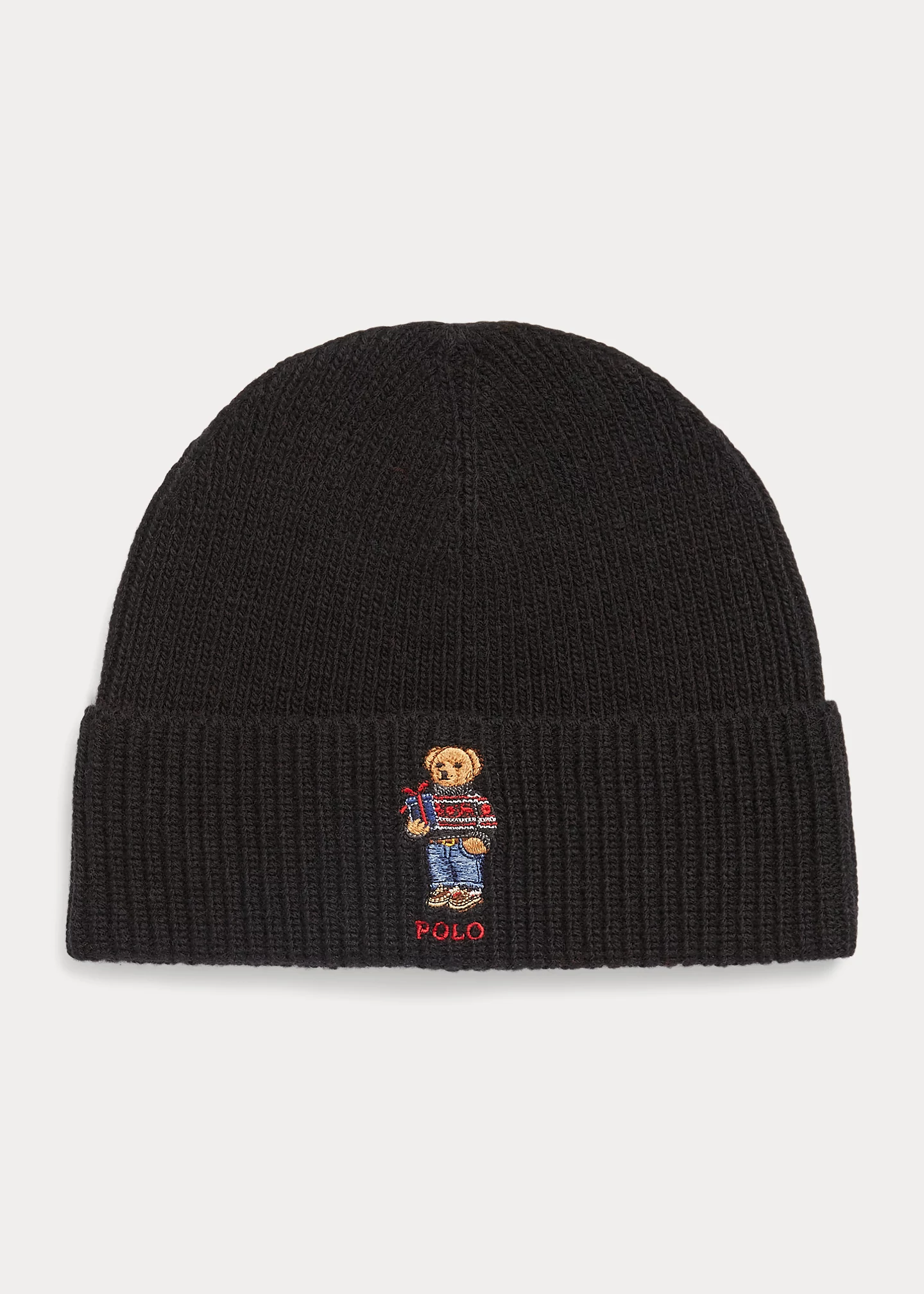 Polo Bear Rib-Knit Beanie