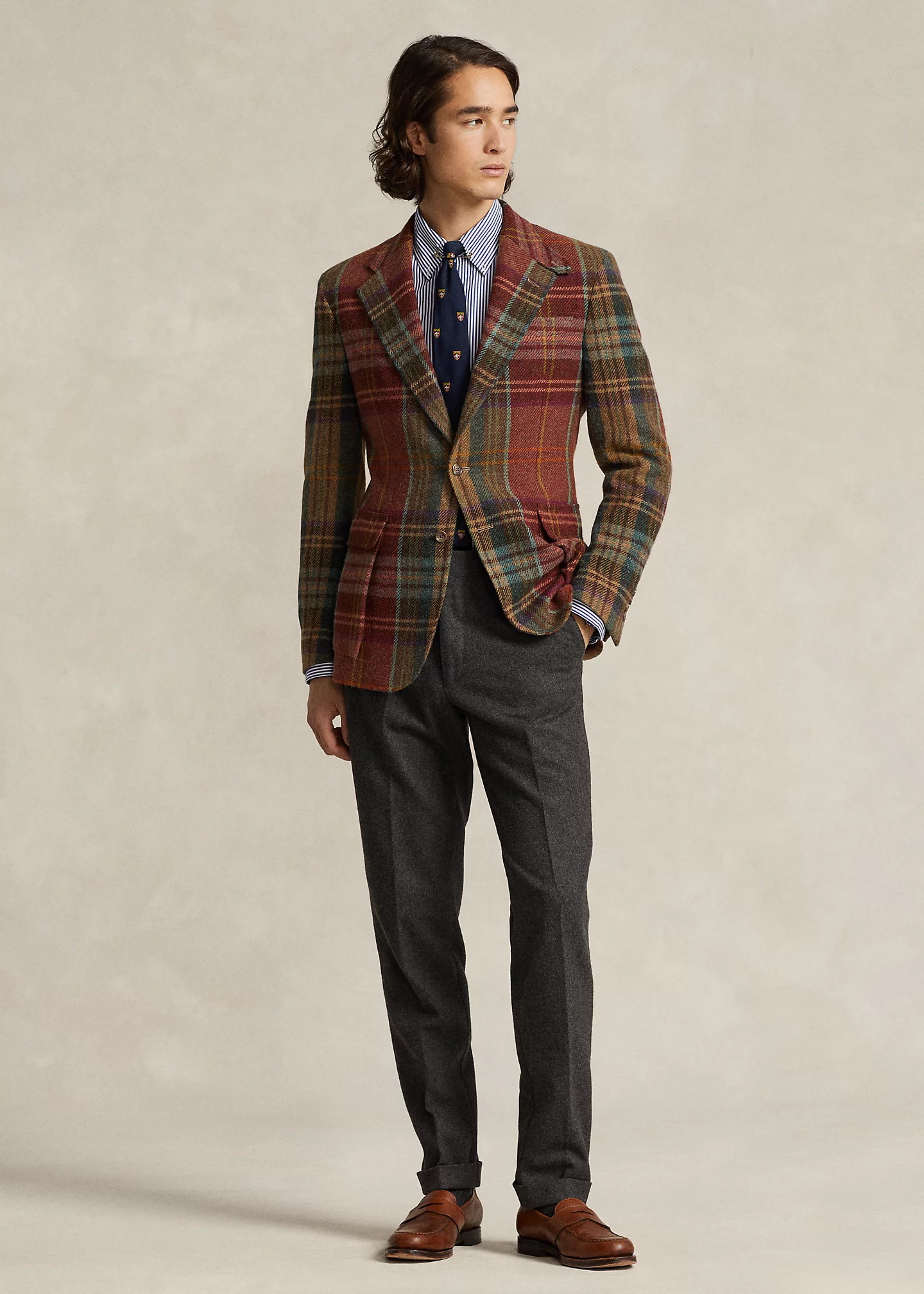 The RL67 Plaid Wool Tweed Jacket