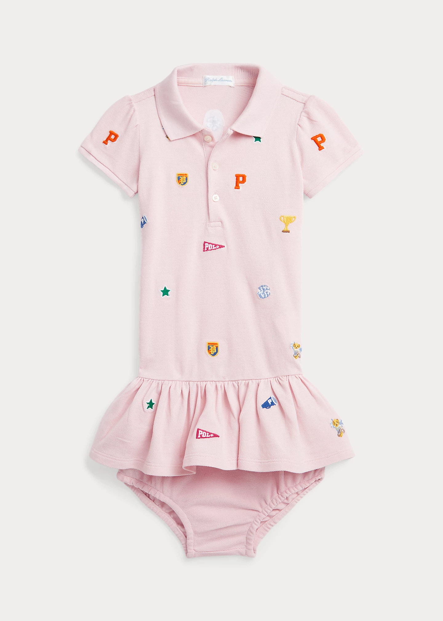 Collegiate Mesh Polo Dress & Bloomer