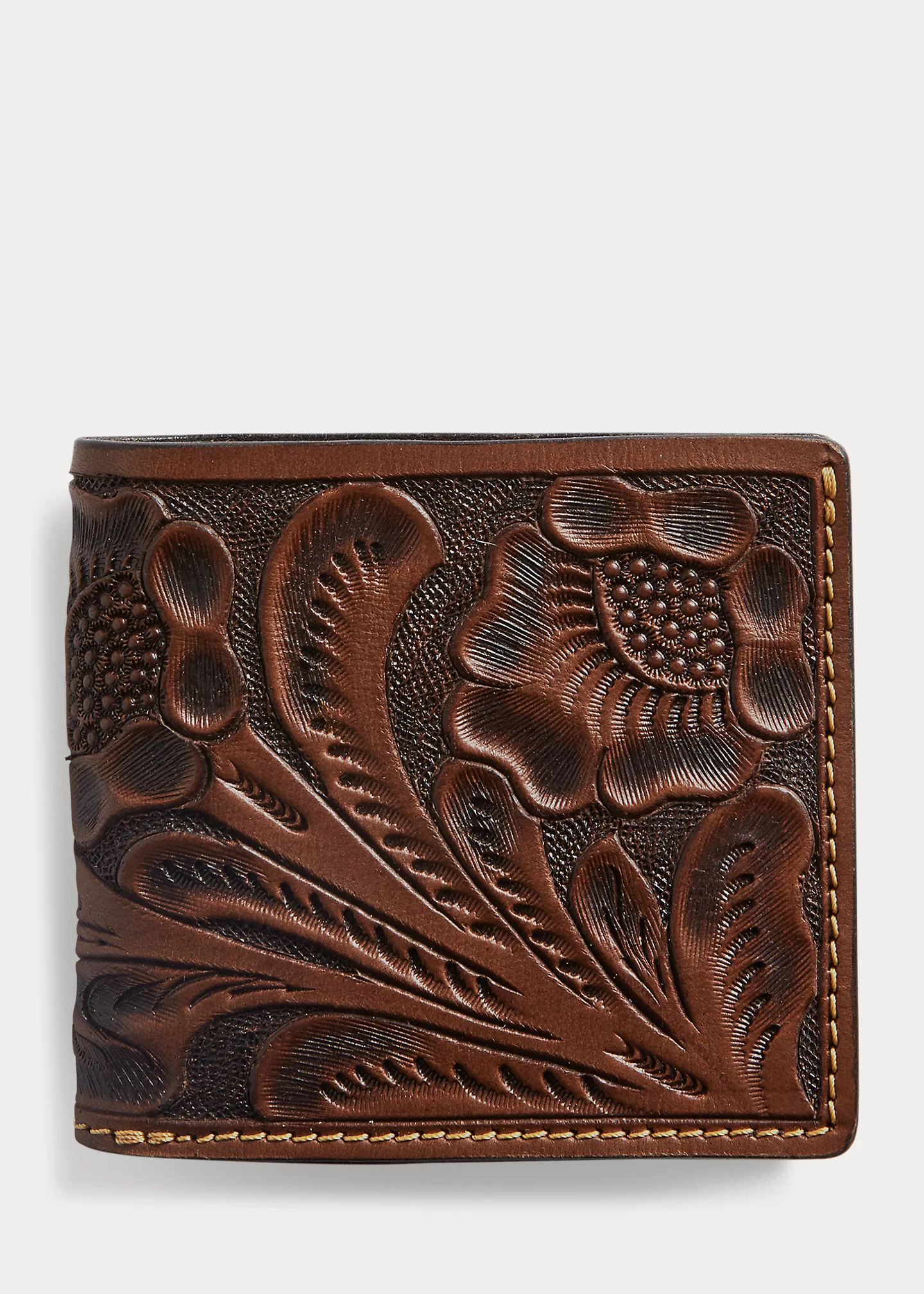 Hand-Tooled Leather Billfold