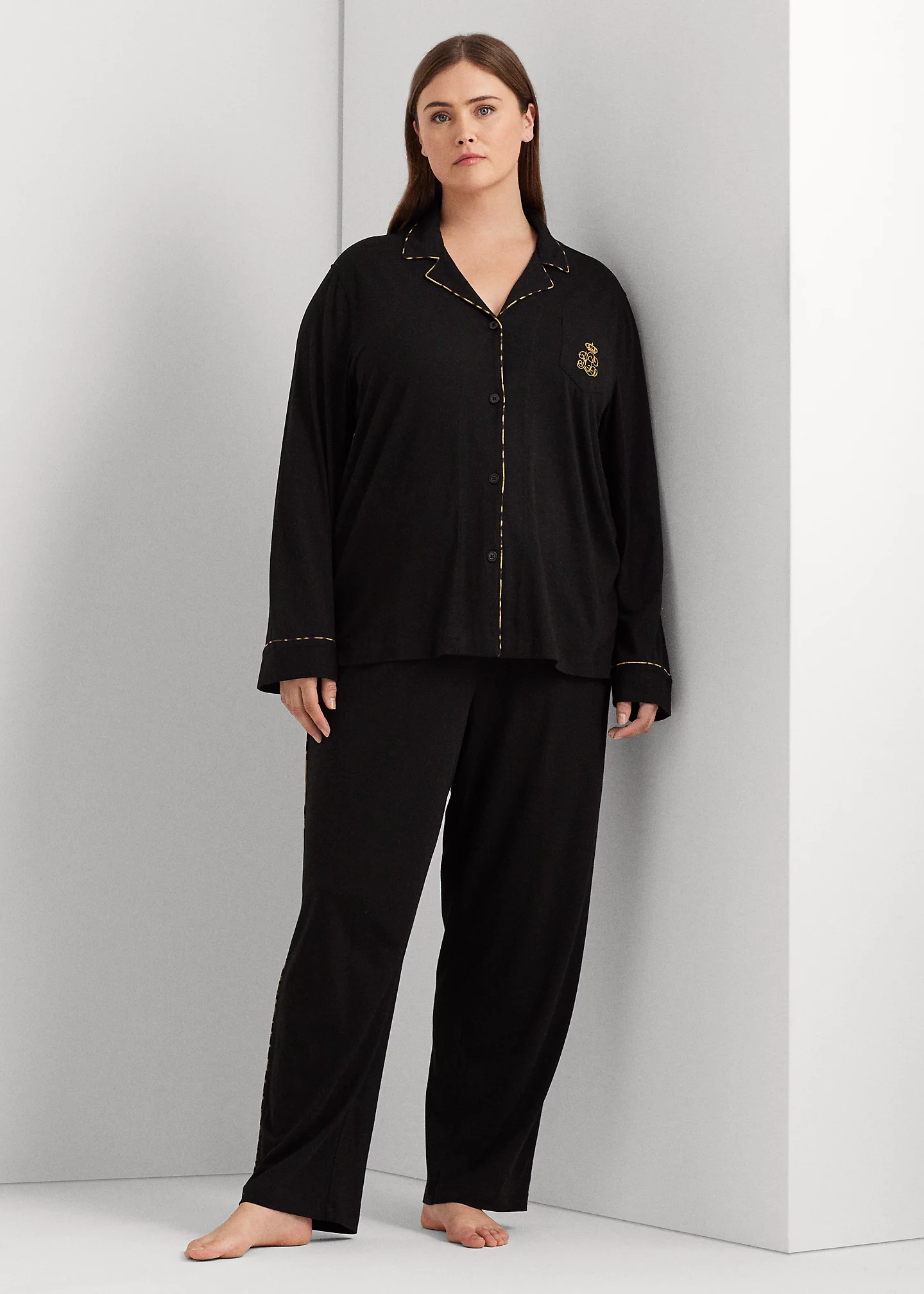 Cotton-Blend Jersey Sleep Set