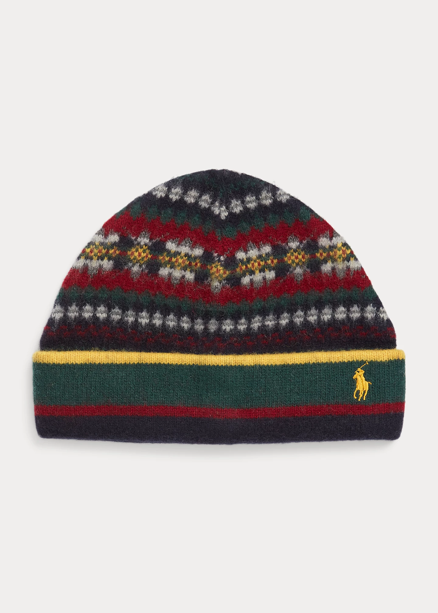 Fair Isle Merino-Wool-Blend Beanie