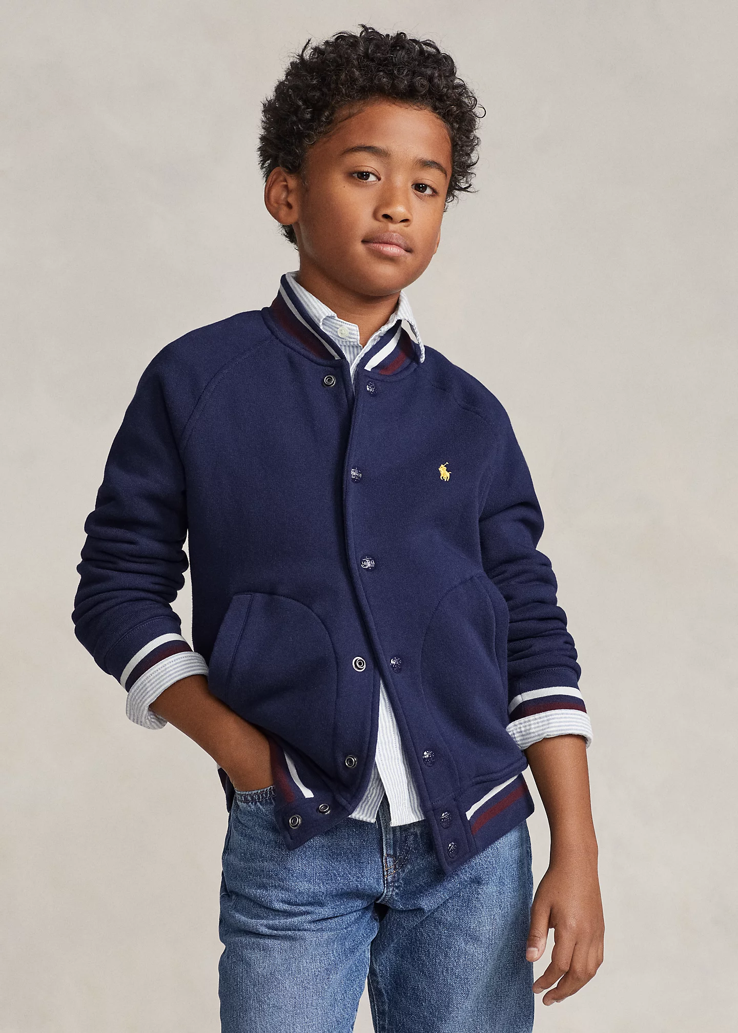 Fleece Baseball Jacket