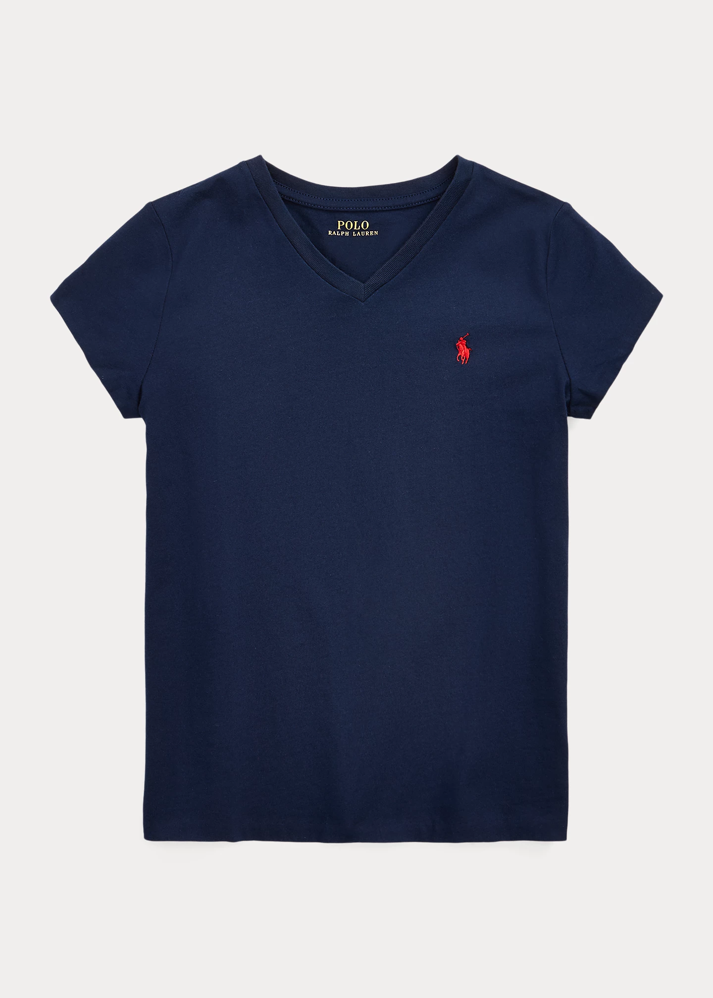 Cotton Jersey V-Neck Tee