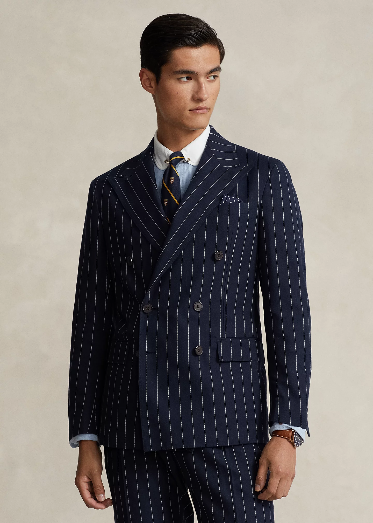 Polo Soft Tailored Pinstripe Jacket