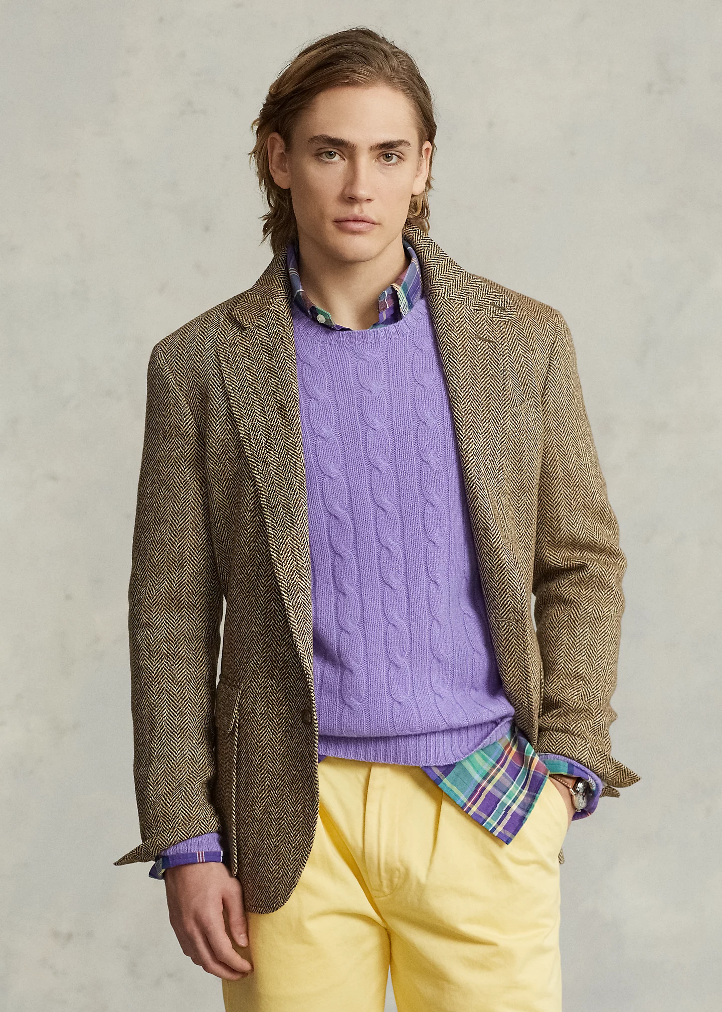 The RL67 Tailored Herringbone Jacket