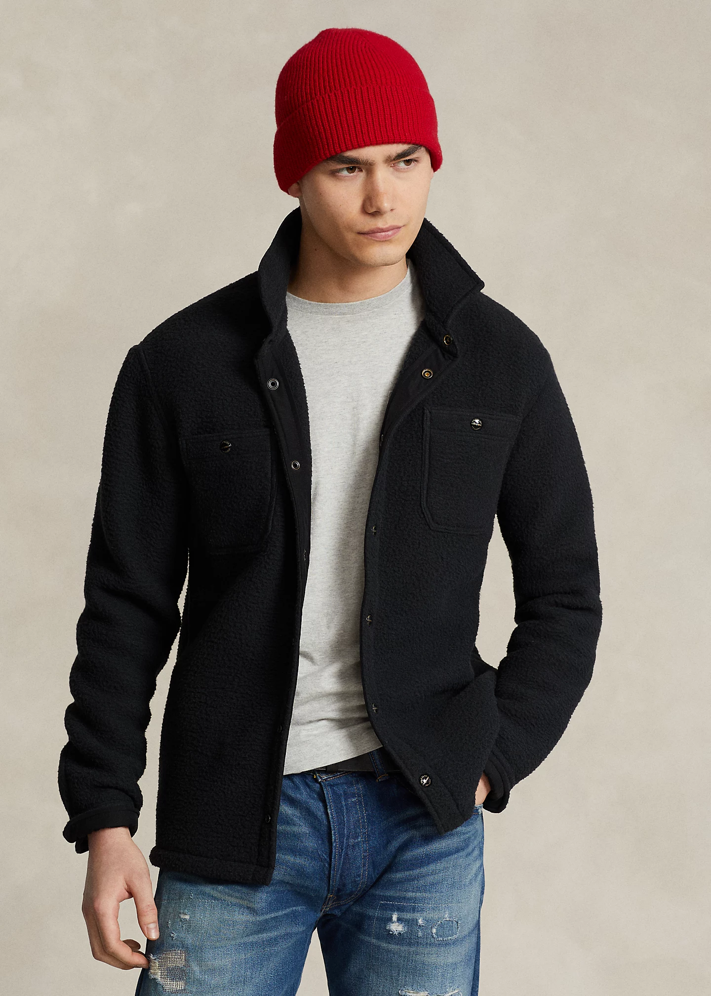 Pile Fleece Shirt Jacket
