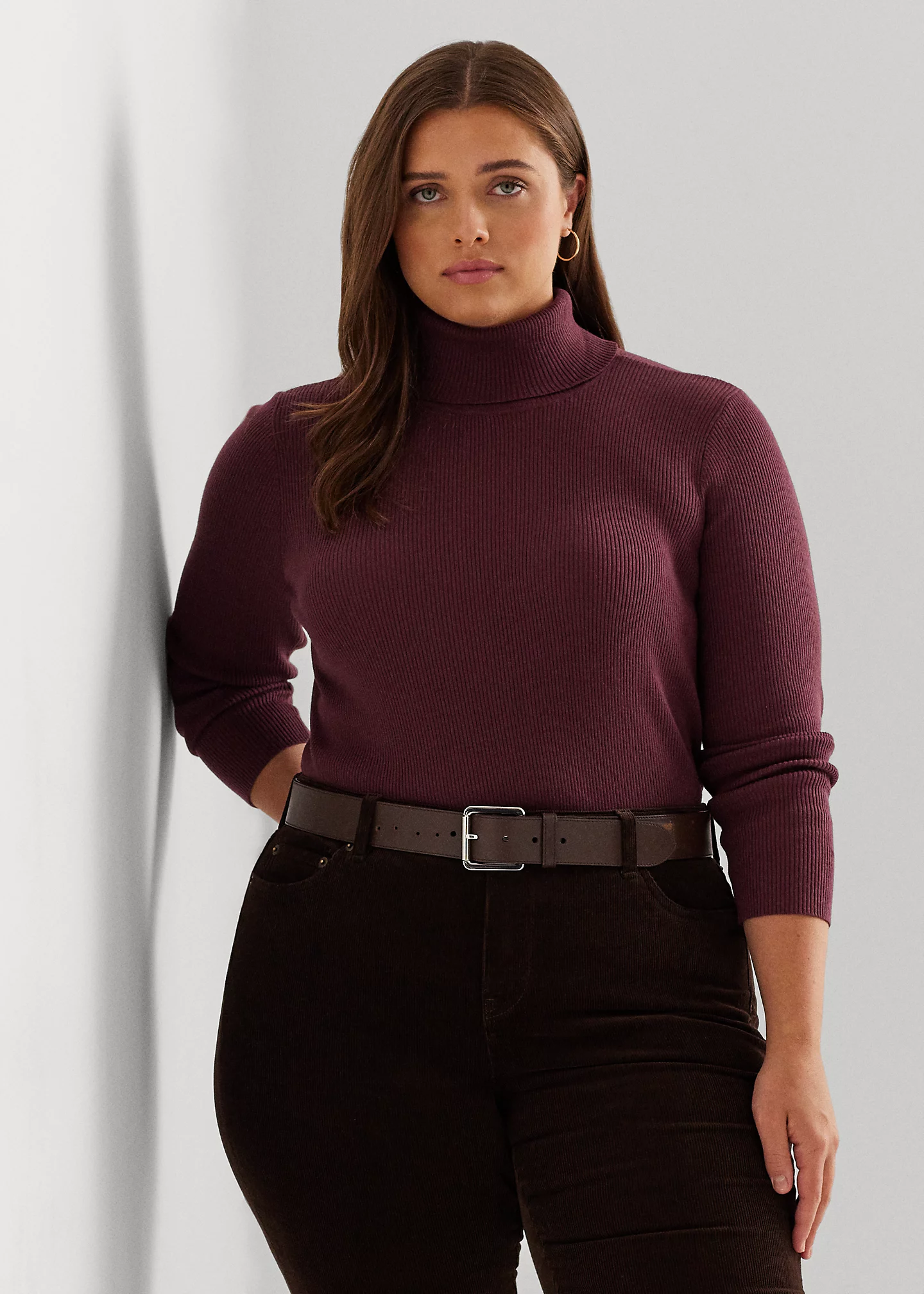 Ribbed Turtleneck Sweater